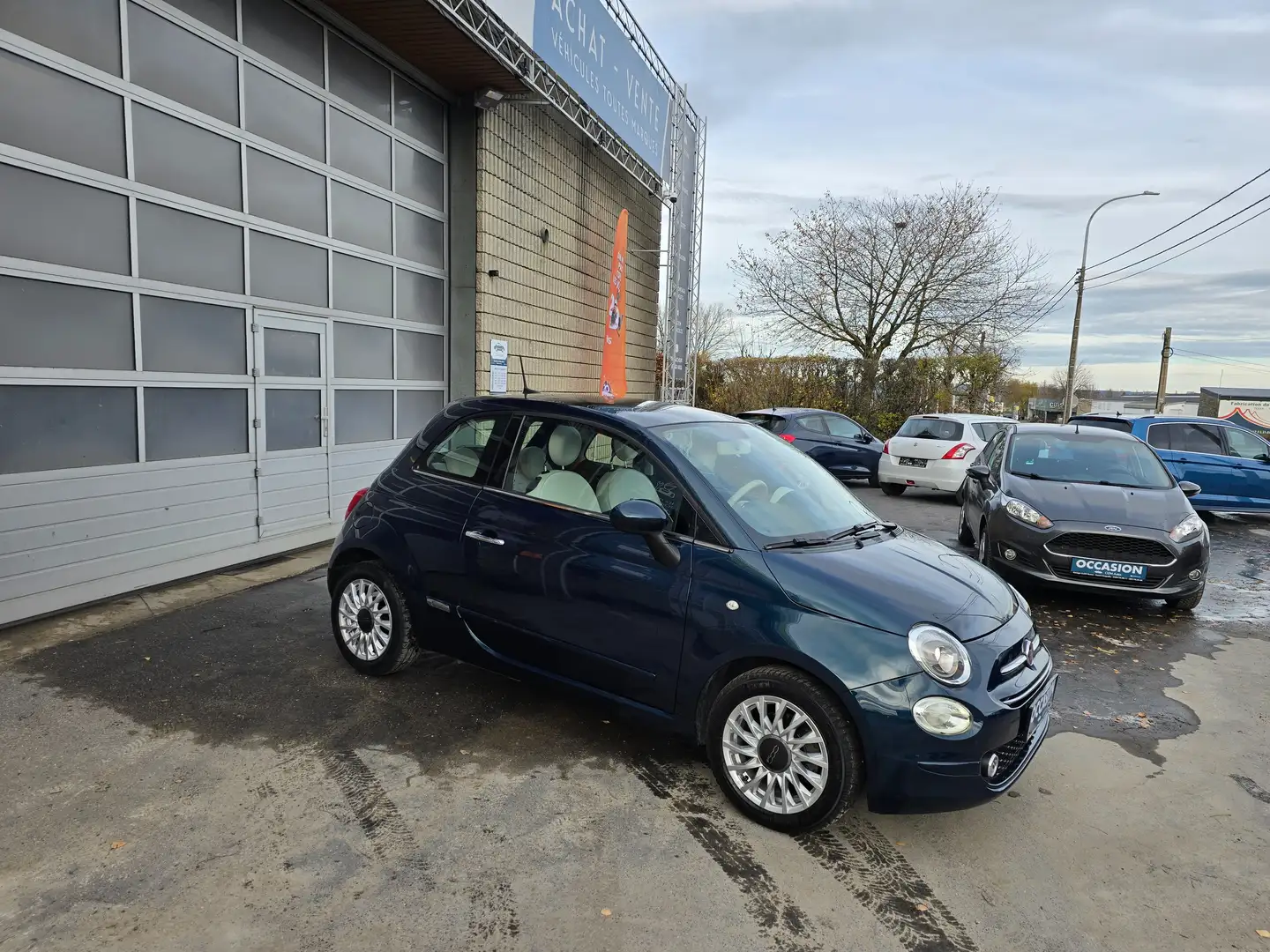 Fiat 500 500 1.2i Lounge Blauw - 2