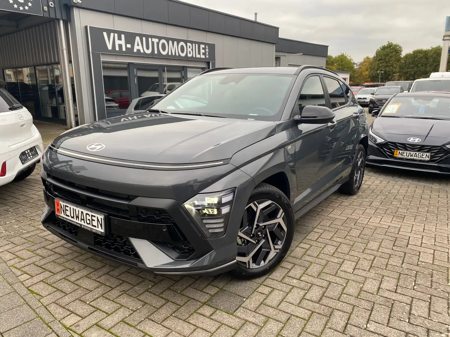 Hyundai KONA 1.6N Line*NAVI&PDC vo&hi&R:KAMERA*Lenkrad&4xSitzhz Gris - 1