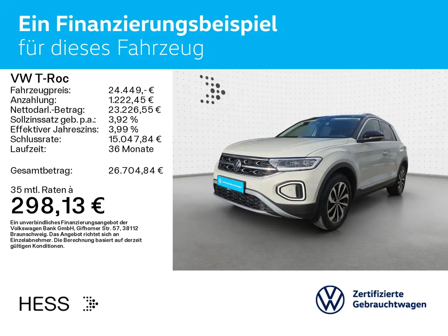 Volkswagen T-Roc T-ROC 1.5 TSI STYLE*LED*AHK*KAMERA*PDC*SHZ*NAVI* Gris - 2