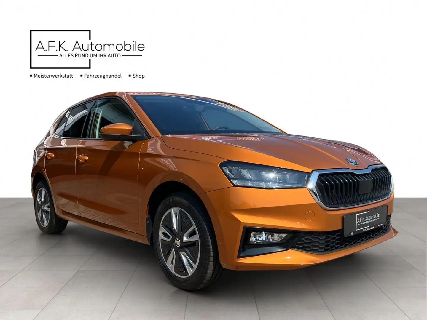 Skoda Fabia 1.0 TSI | STYLE | SOFORT | Android Auto Pomarańczowy - 1