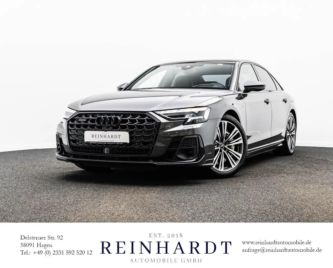 Audi A8 60TFSie 2x S LINE BLACK ACC/HuD/PANO/S-SITZE Gris - 1