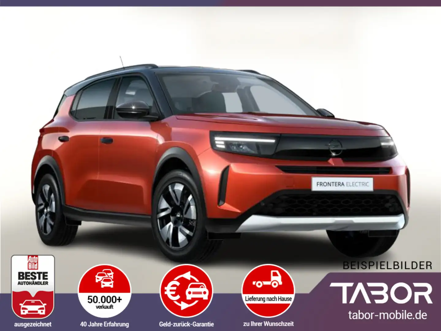 Opel Frontera -e 44kWh 113 GS TechP OBC Nav UVP-30%* Orange - 1