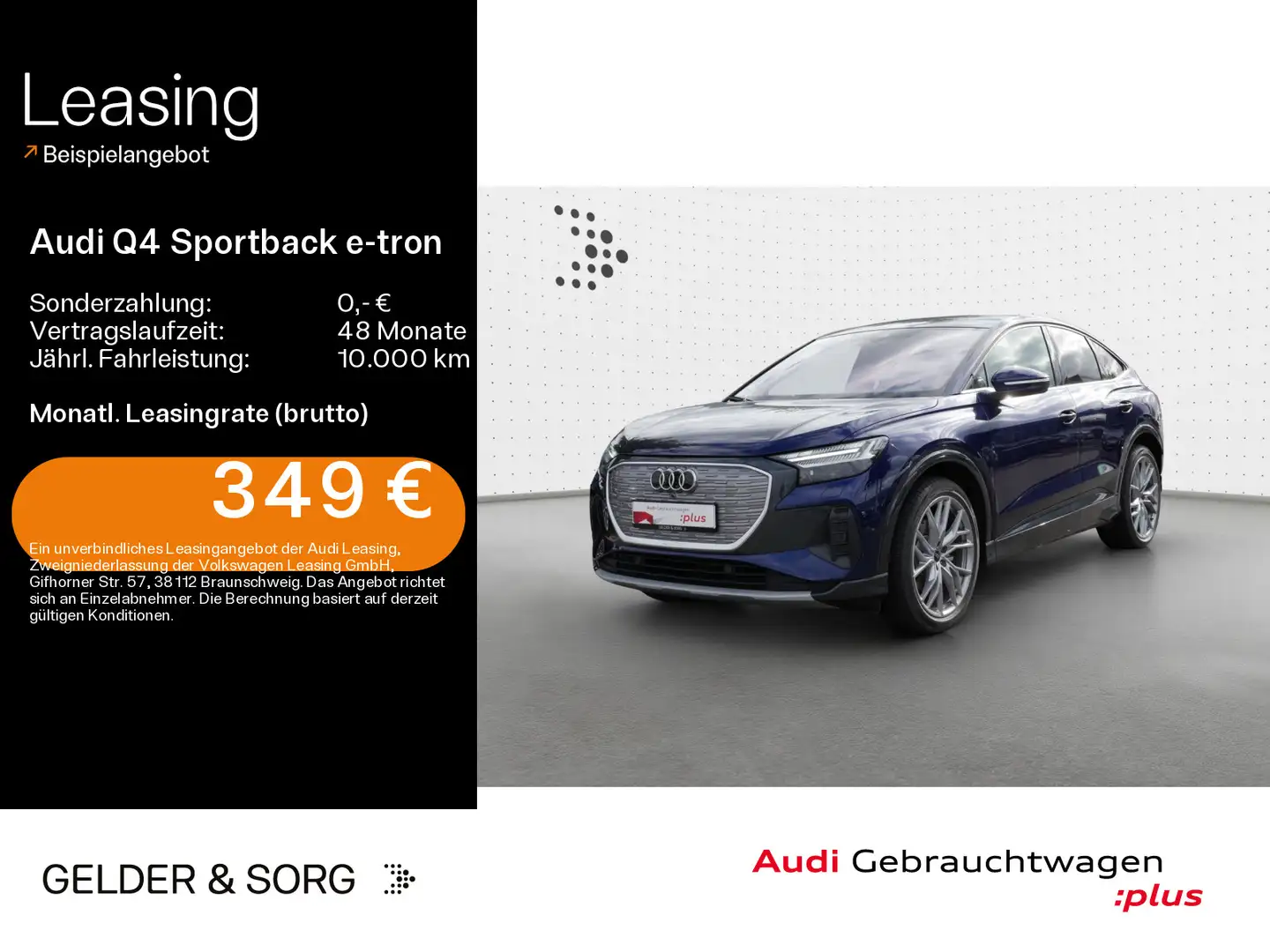 Audi Q4 e-tron 35 S line 0,25%*AHK*Matrix* Blau - 1
