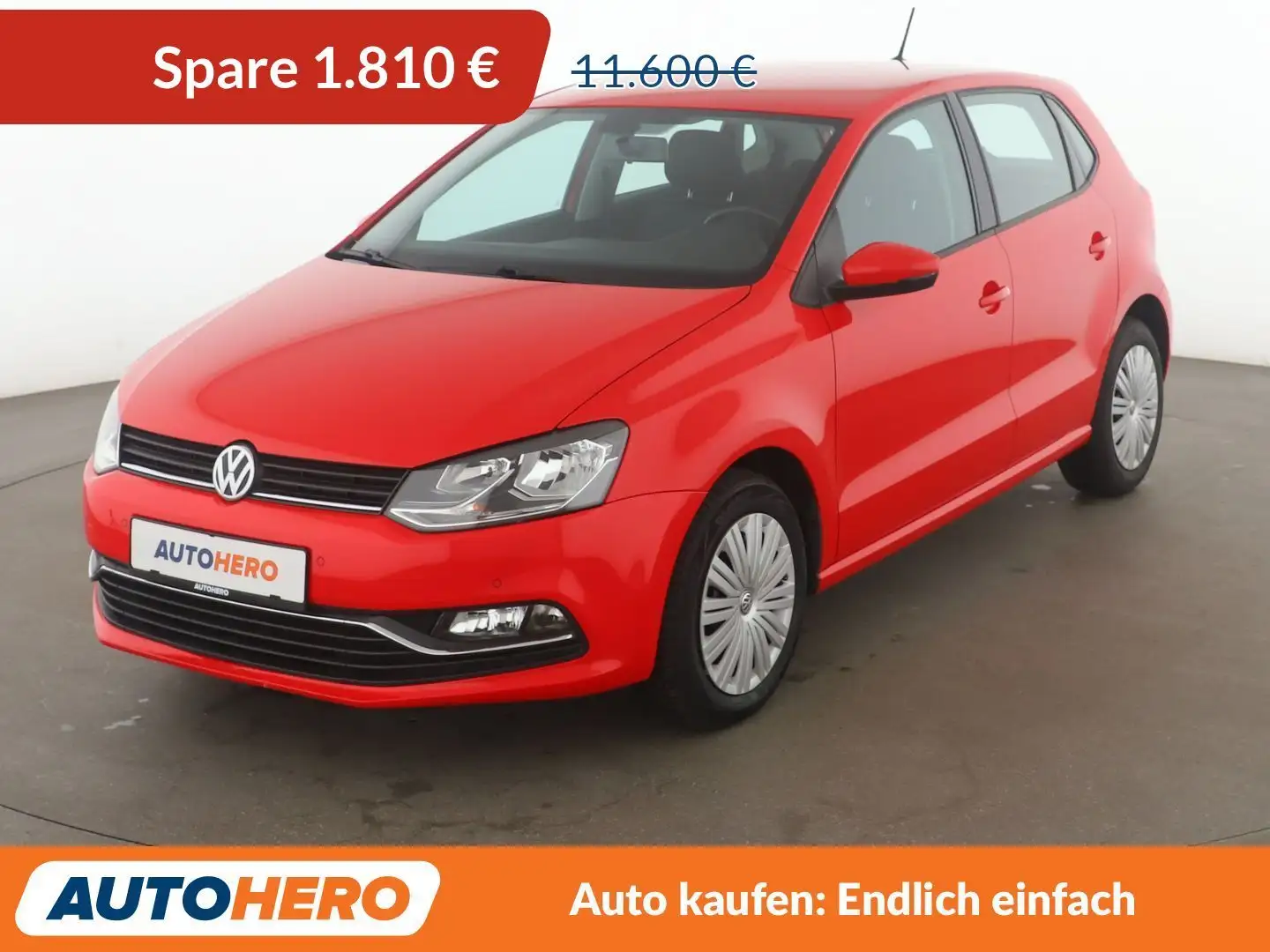Volkswagen Polo 1.2 TSI Comfortline BMT*PDC*SHZ*KLIMA*GARANTIE* Červená - 1