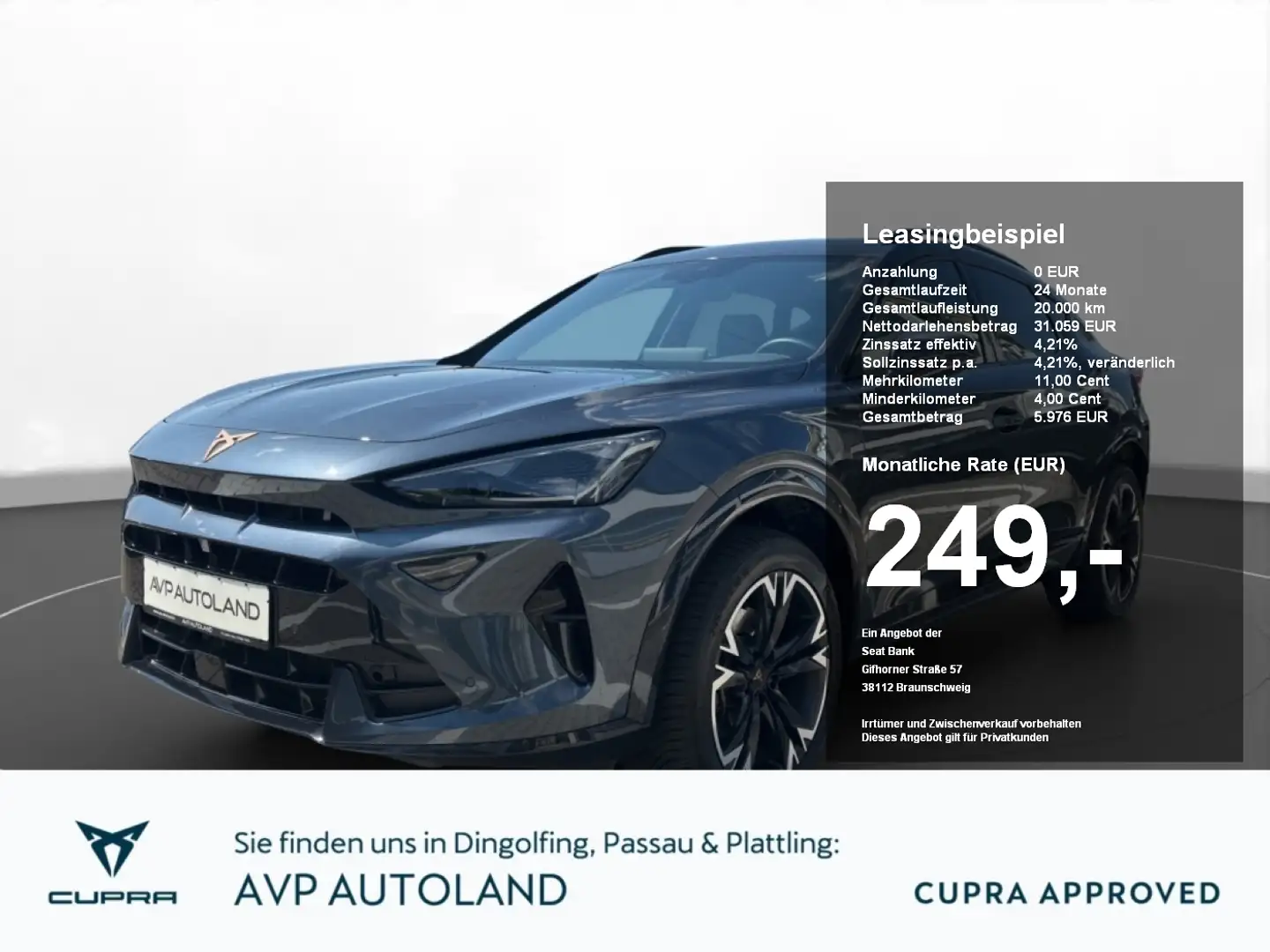 CUPRA Formentor 1.5 eTSI DSG Facelift | ACC | NAVI | Grau - 1