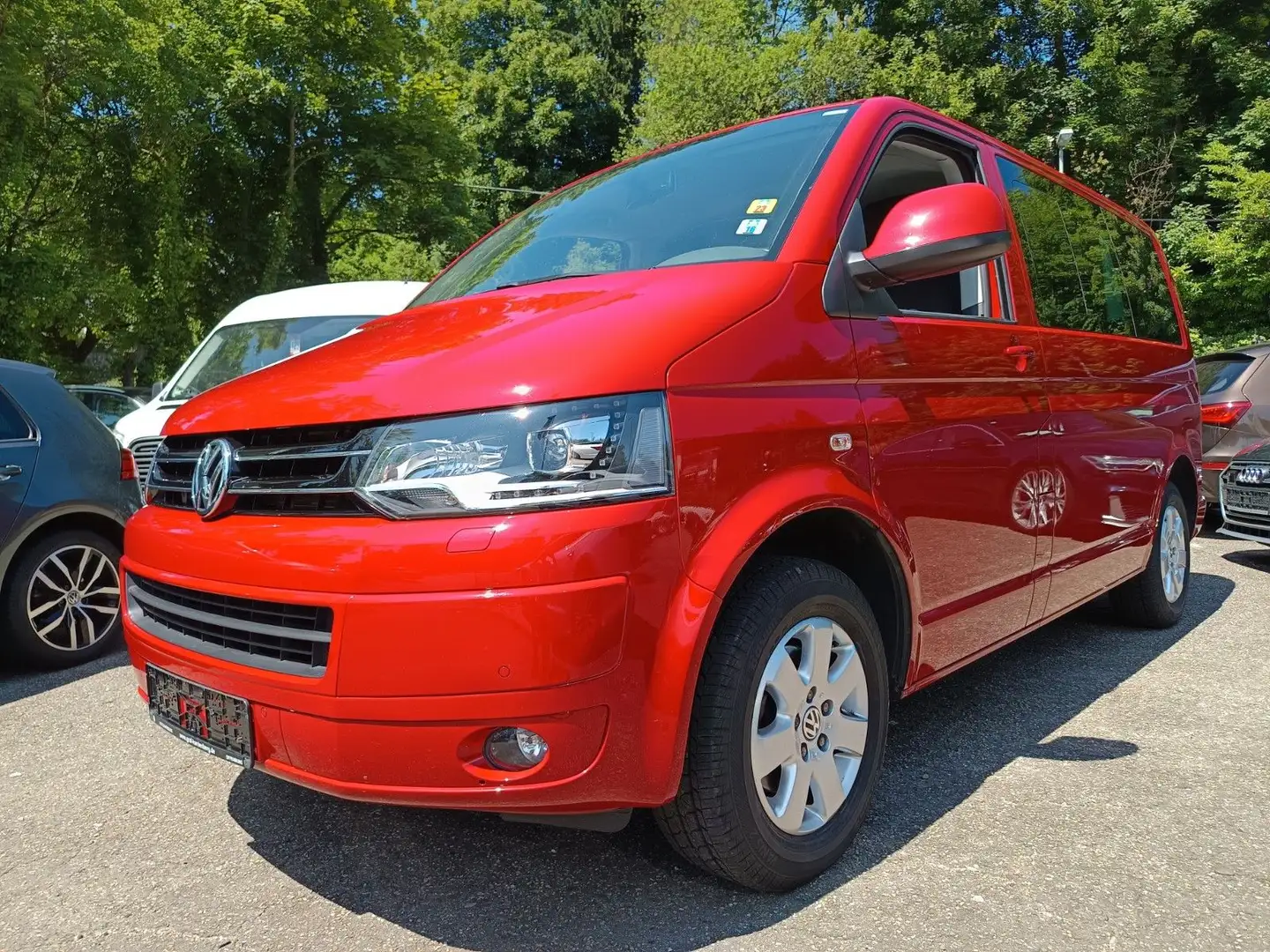 Volkswagen T5 Caravelle Caravelle Comfortline Nur 93000KM Czerwony - 2