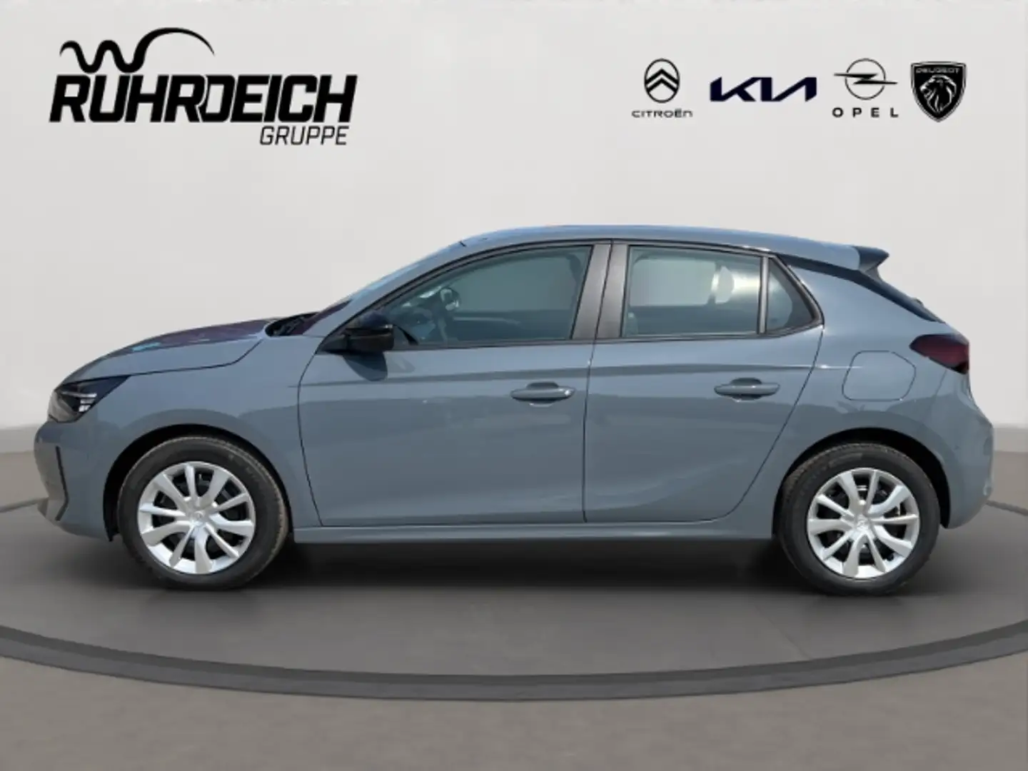 Opel Corsa EU6e F Edition 1.2 Turbo LED CarPlay DAB LHZ SHZ K Gris - 2