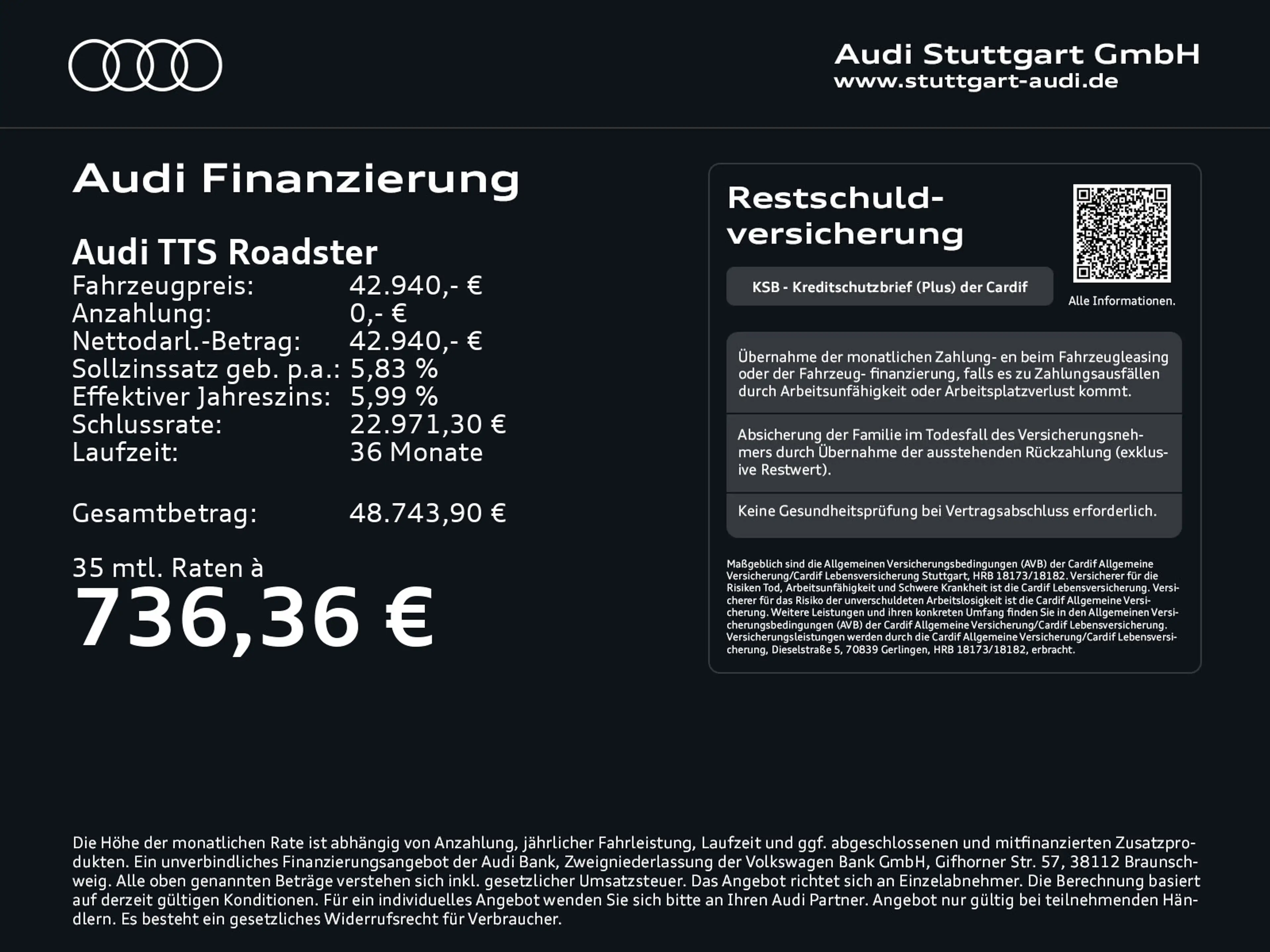 Audi TTS 2.0 TFSI quattro Kamera CarPlay 20' — photo 2