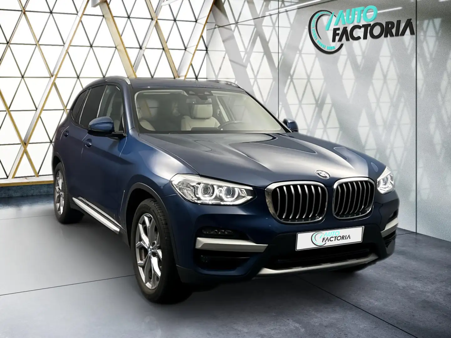 BMW X3 -39% 20D 190CV BVA8 4x4 XLINE +T.PANO+GPS+CUIR+OPT Bleu - 2