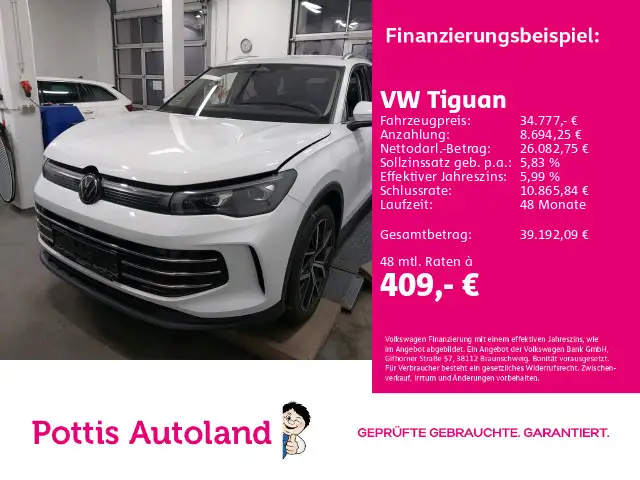 Volkswagen Tiguan 2.0 TDI DSG 4M ELEGANCE STDHZG AHK NAVI K