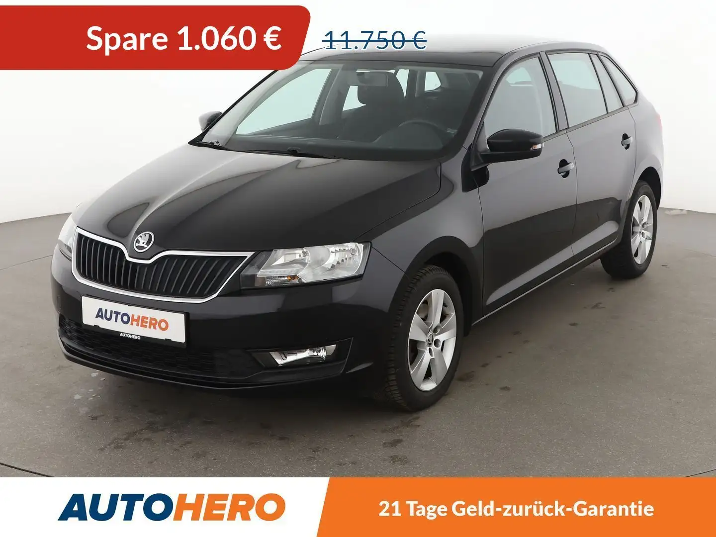 Skoda Rapid/Spaceback 1.0 TSI Ambition*NAVI*PDC*TEMPO*PANO*KLIMA* Schwarz - 1