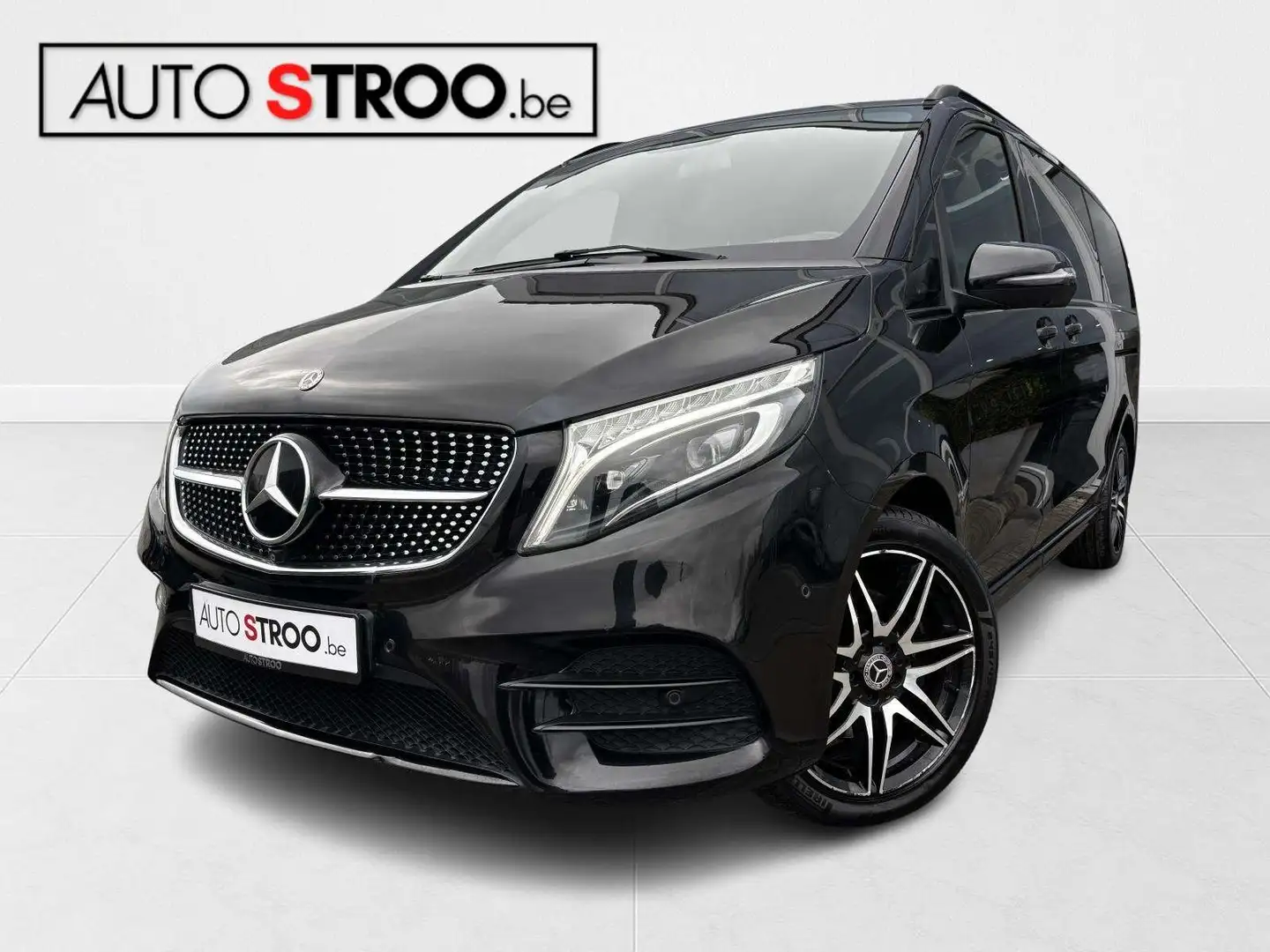 Mercedes-Benz V 300 d 4MATIC Lang 7pk AMG Pano Frigo Leder FULL OPTIO Noir - 1
