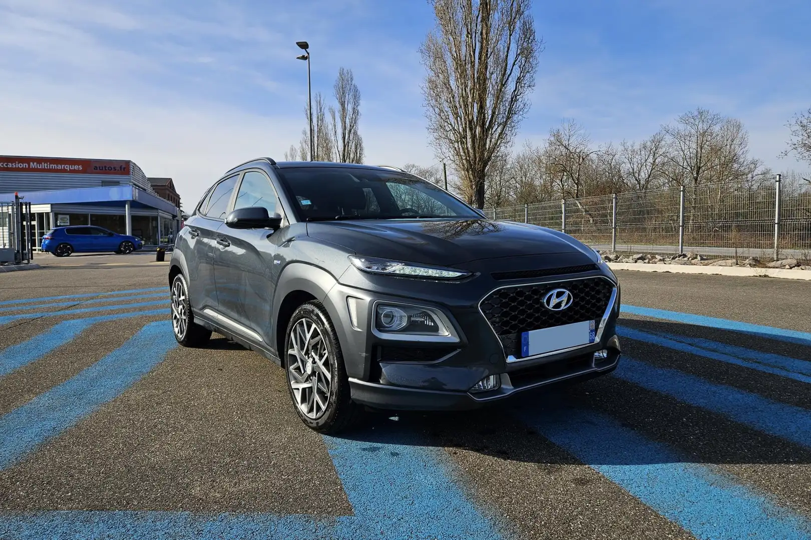 Hyundai KONA Kona 1.6 GDi - 141 - Hybrid - BV DCT Evap  Executi Gris - 2