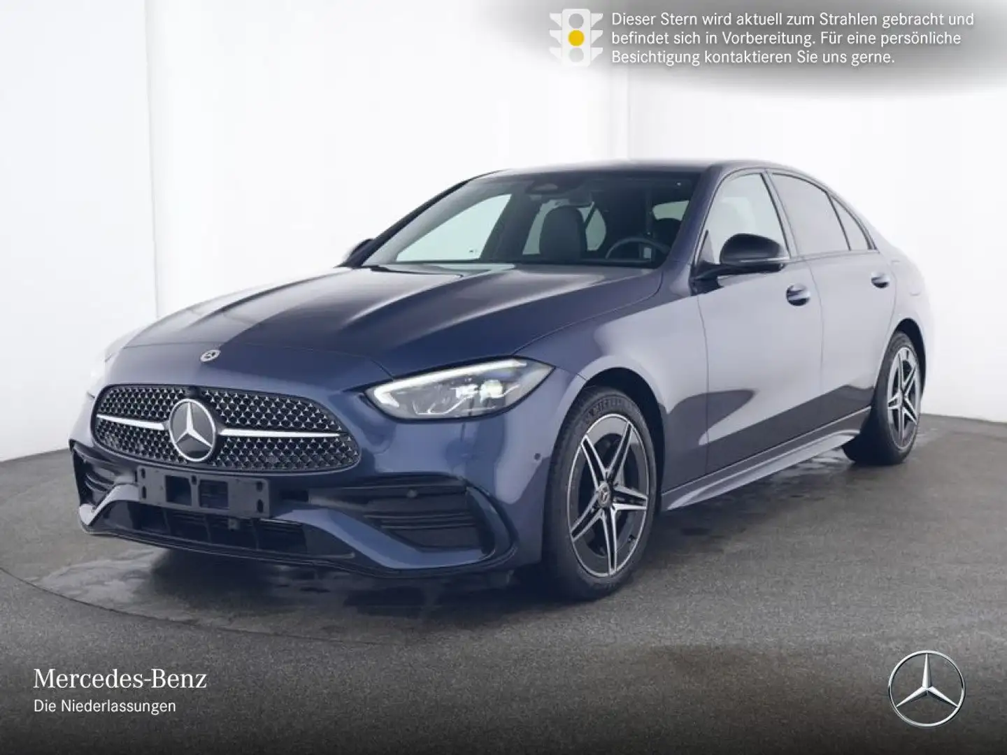 Mercedes-Benz C 300 e AMG+NIGHT+360+LED+BURMESTER+TOTW+KEYLESS Bleu - 2