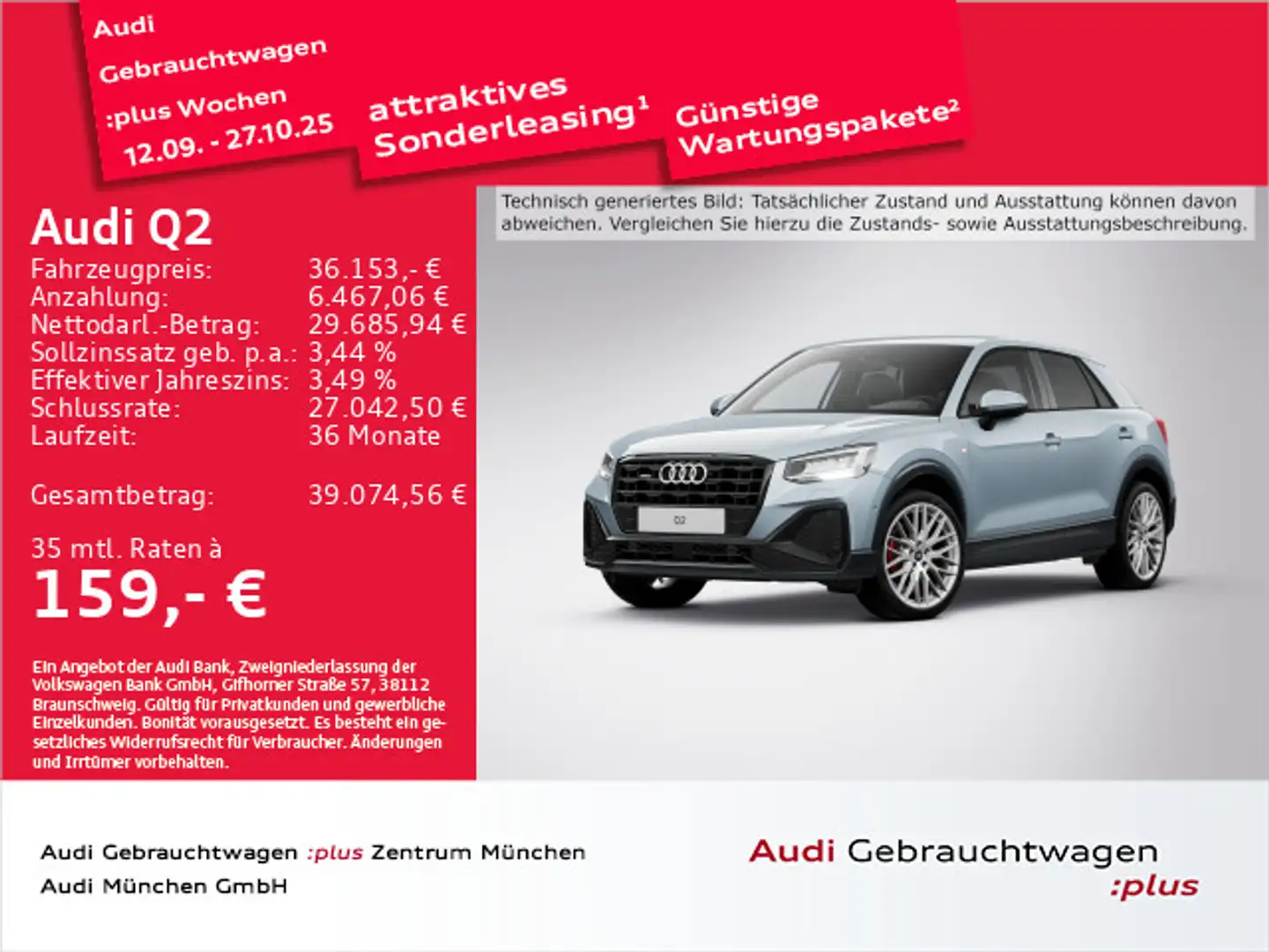 Audi Q2 40 TFSI qu. S tronic S line AHK/19"Zoll/Navi+ Grau - 1