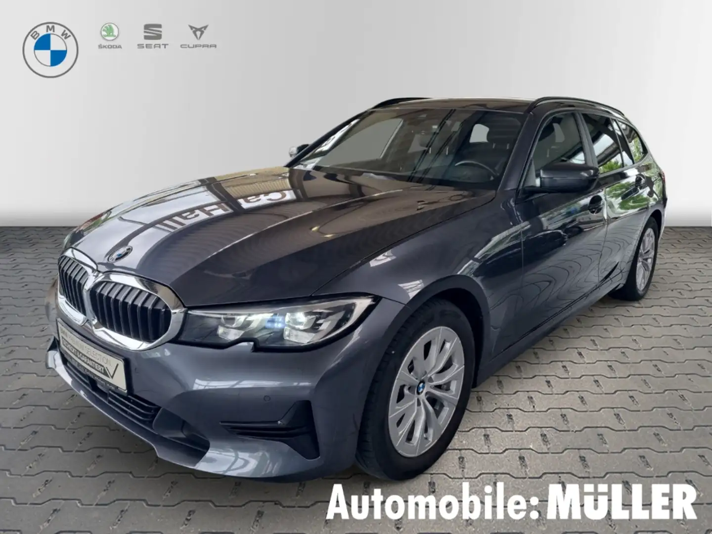 BMW 318 HUD AHK-klappbar Navi Digitales Cockpit LED ACC El Grijs - 1
