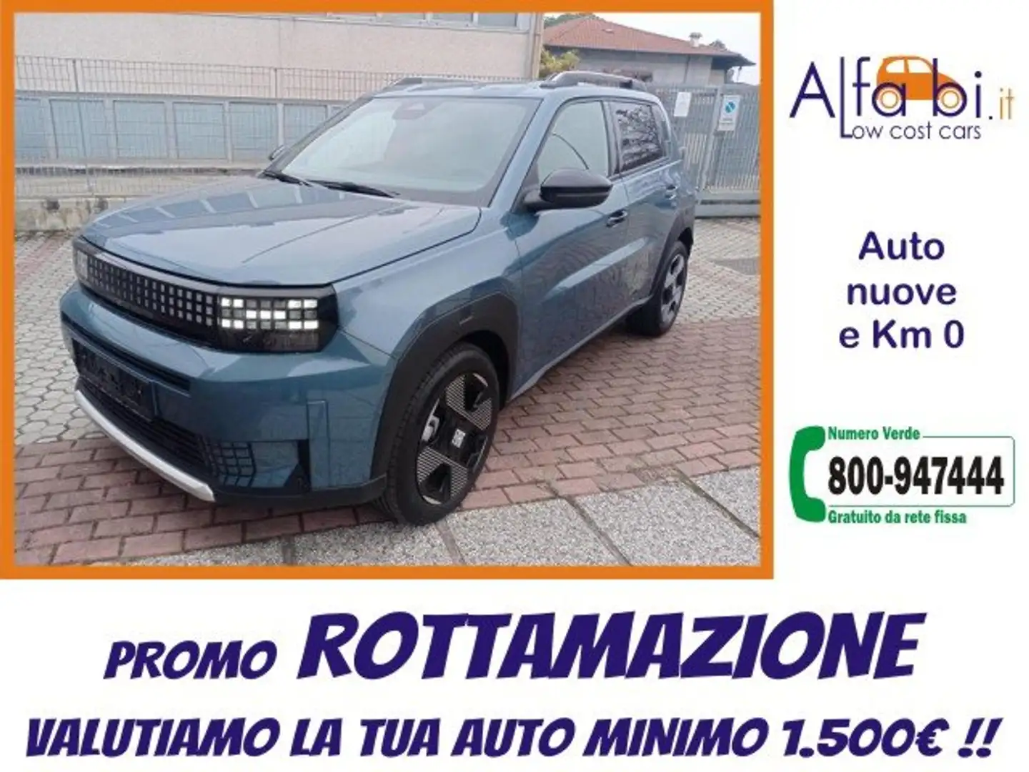 Fiat Grande Panda 1.2 110CV MHEV Aut. La PRIMA Blu/Azzurro - 1