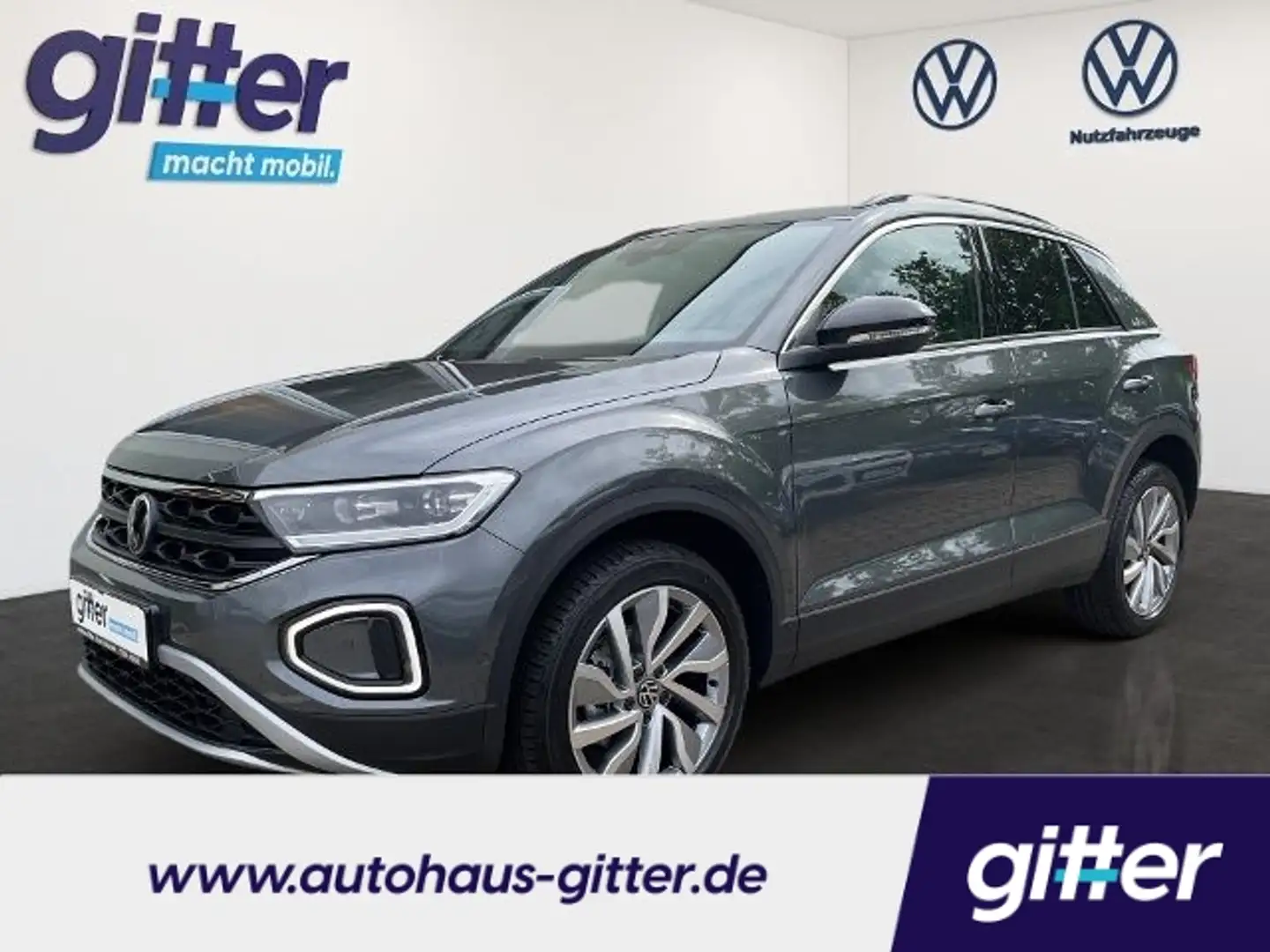 Volkswagen T-Roc GOAL KLIMA NAVI ALU AHK-abnehmbar Digitales Cockpi Gris - 1
