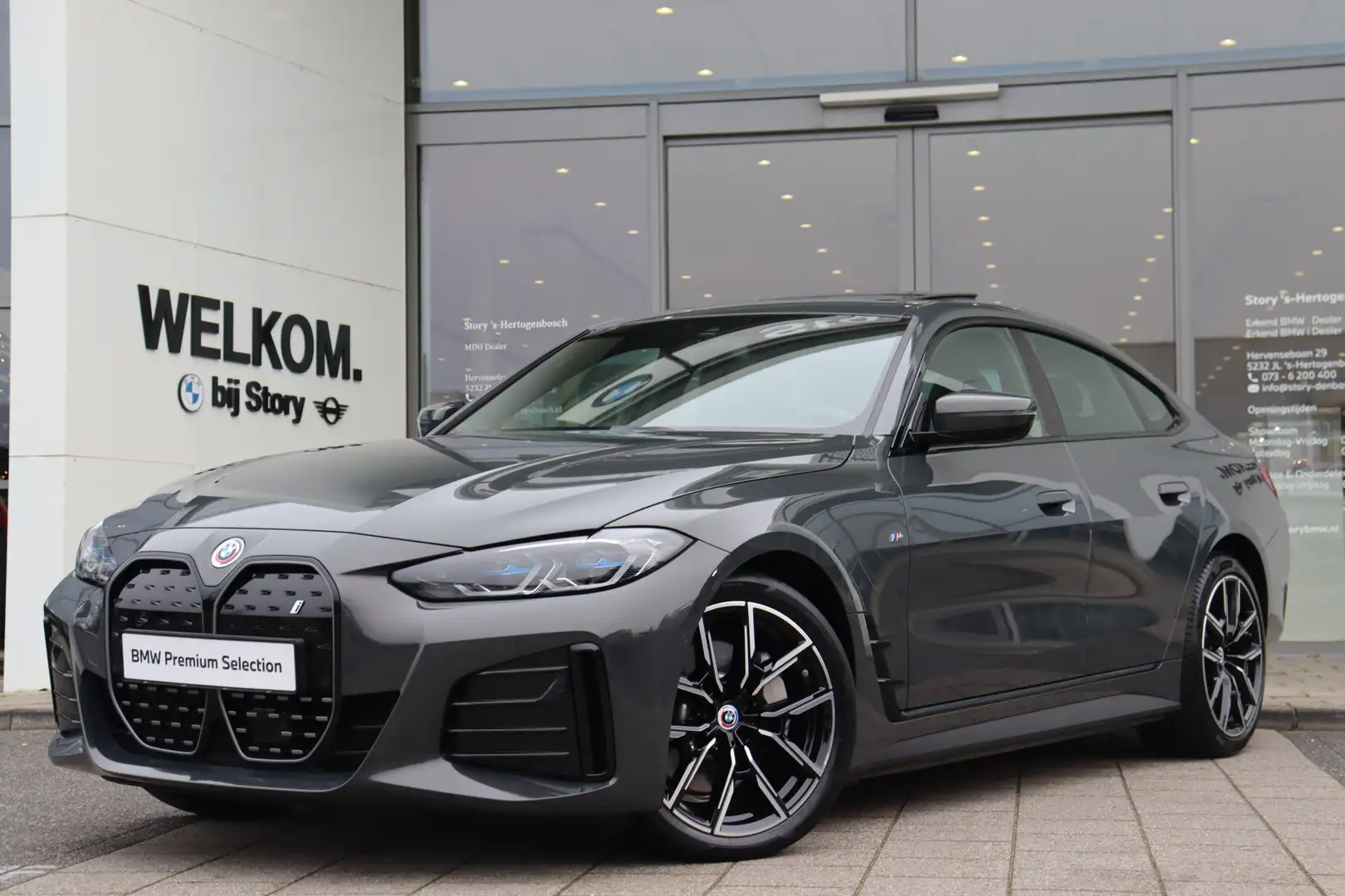 BMW i4 eDrive40 High Executive 84 kWh Grijs - 1