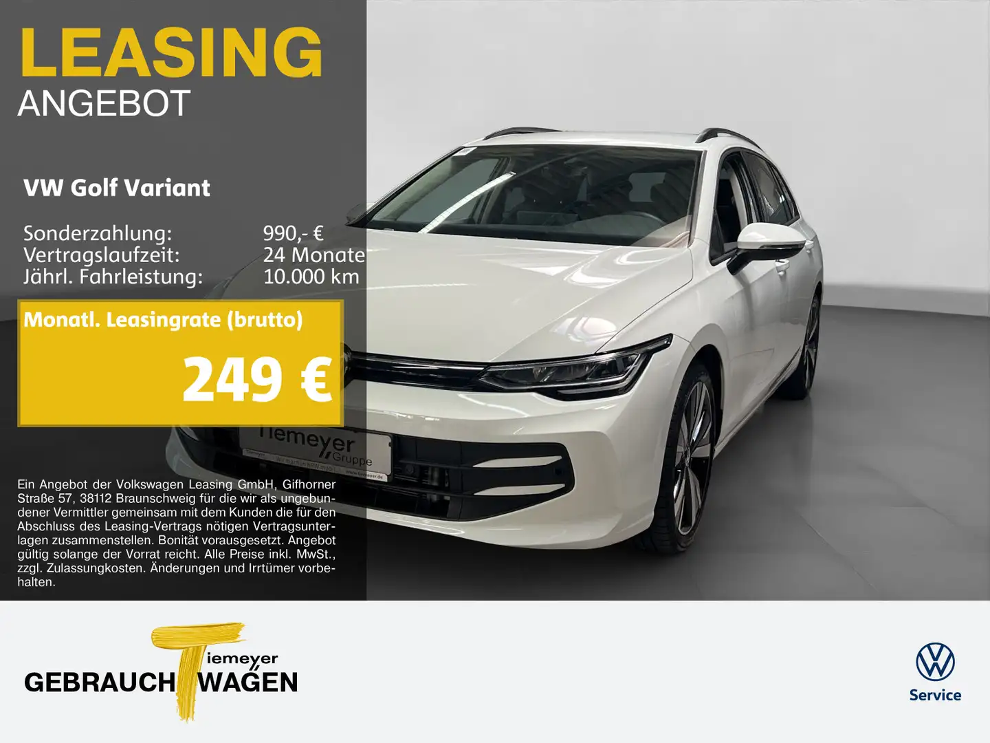 Volkswagen Golf Variant 1.5 eTSI DSG LIFE LM18 KAMERA behMF Weiß - 1