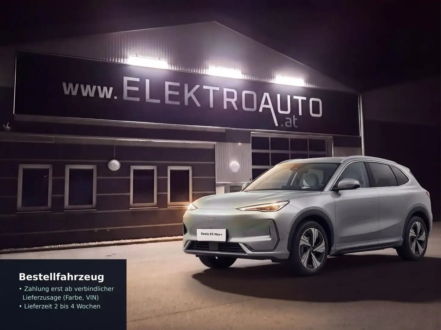 Geely E5 Max+ 68kWh Bestausstattung mit 6.000 Rabatt OHNE Bindung (Eintausch, Leasing) 44.030 Listenpreis, kurze Lieferzeit Weiß - 1