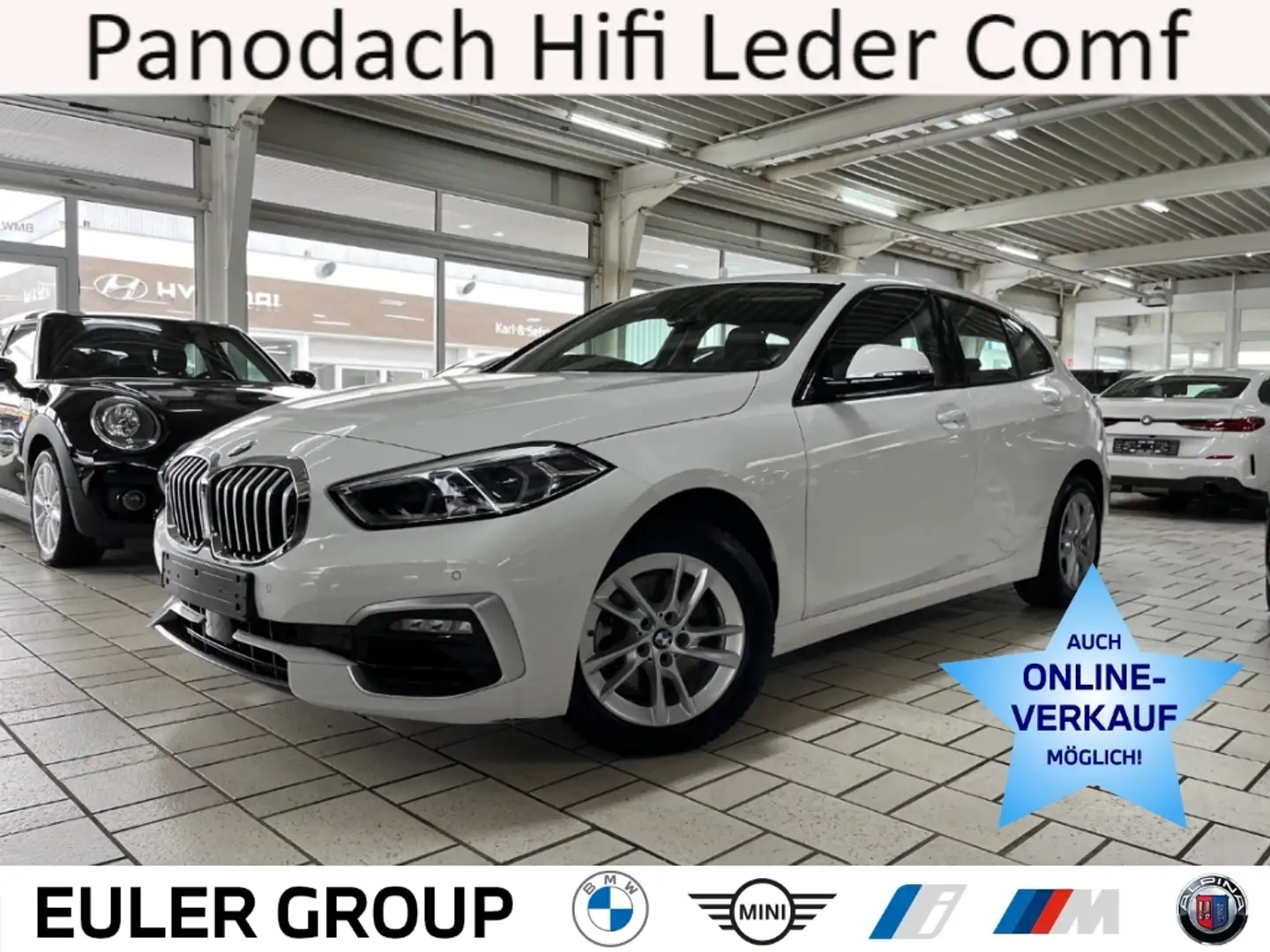 BMW 118 iA Luxury Line Panodach Hifi Leder Comf AG+ DAB Weiß - 1
