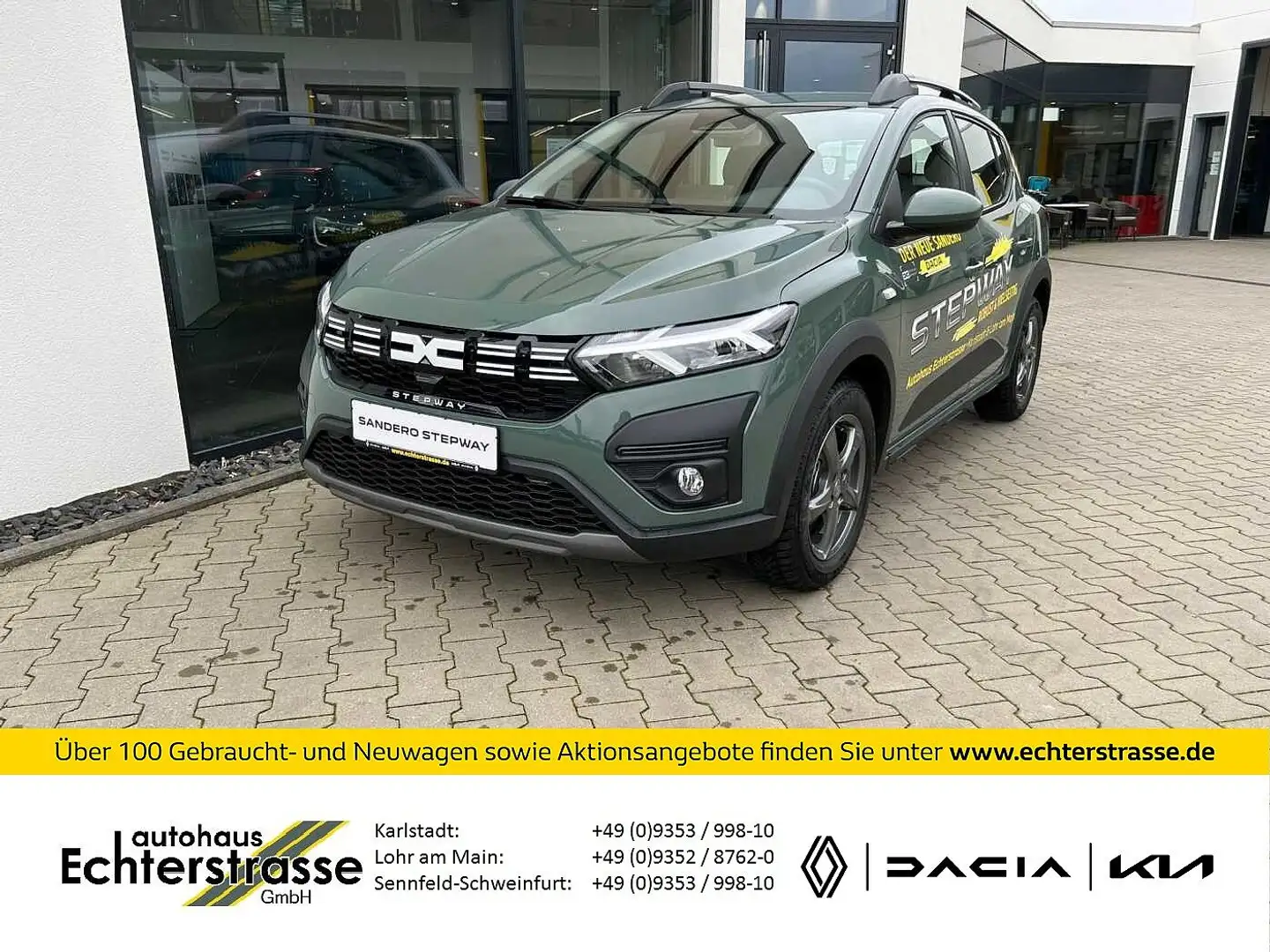 Dacia Sandero Stepway Expression TCe 90 +SHZ Grün - 1