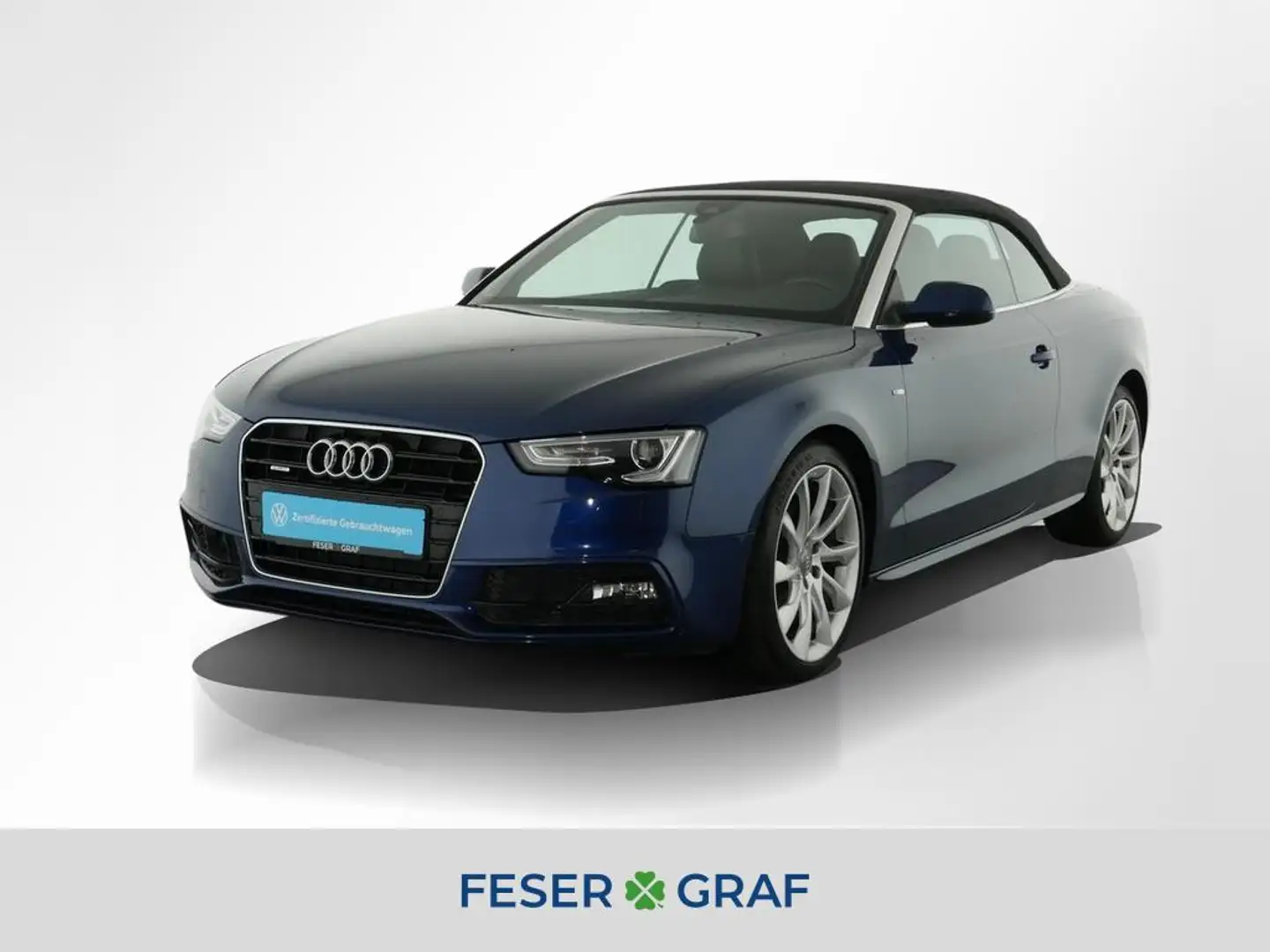 Audi A5 Cabrio 2.0 TDI qu. 3x S line Akustikverdeck Bleu - 1