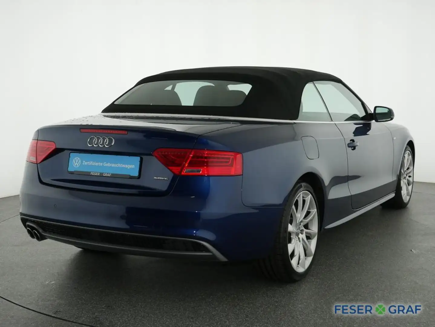 Audi A5 Cabrio 2.0 TDI qu. 3x S line Akustikverdeck Bleu - 2