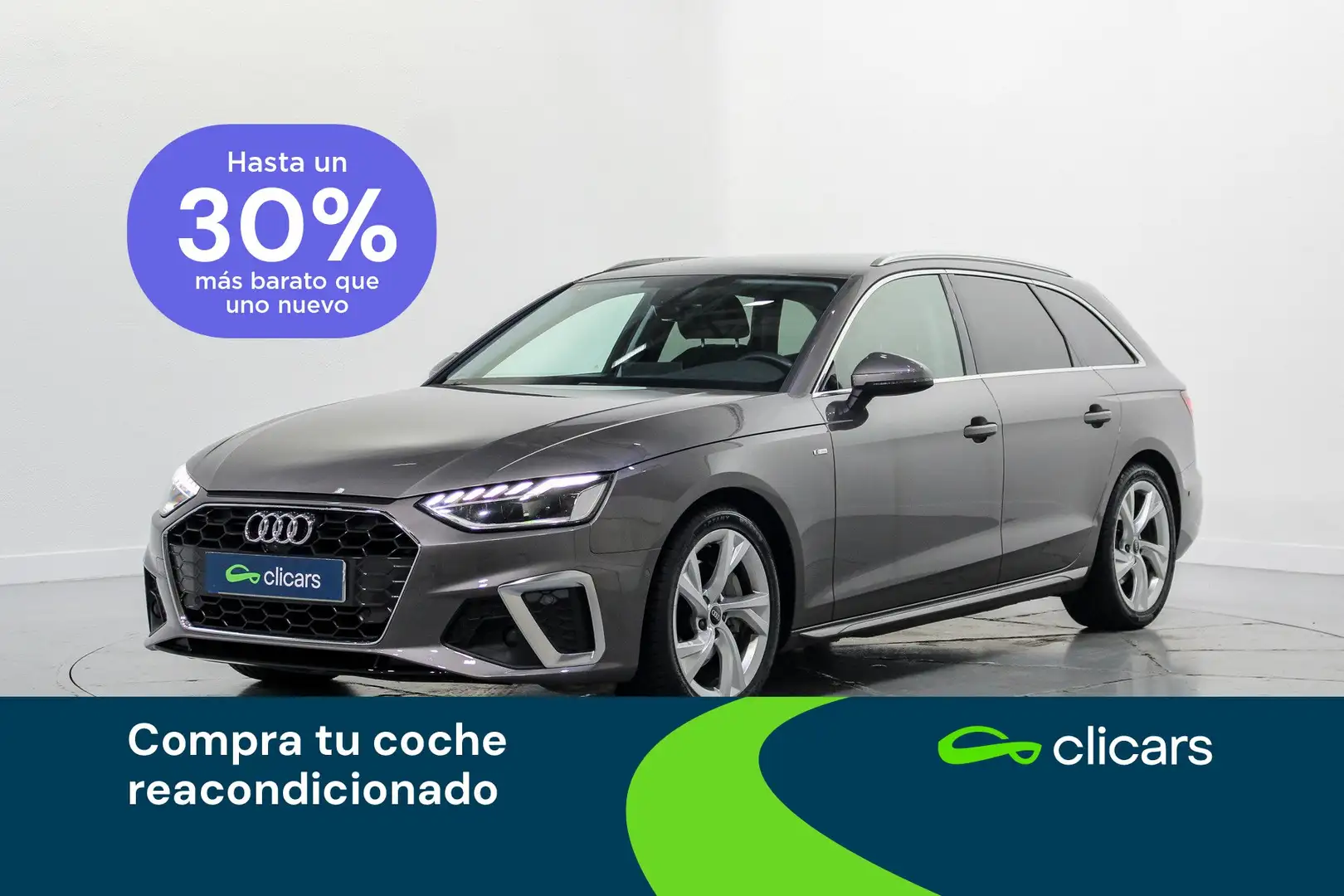 Audi A4 Avant 40 TDI S line S tronic 150kW Gris - 1