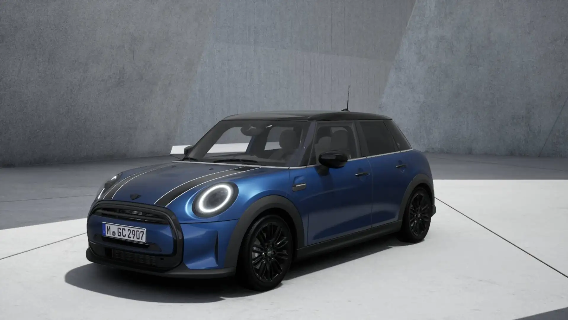 MINI Cooper 5-Türer Yours Trim PianoBlack Leder Blau - 1