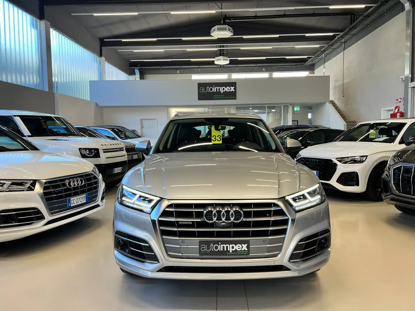 Audi Q5 50 3.0 tdi S line quattro 286cv tiptronic CAM360 Plateado - 2