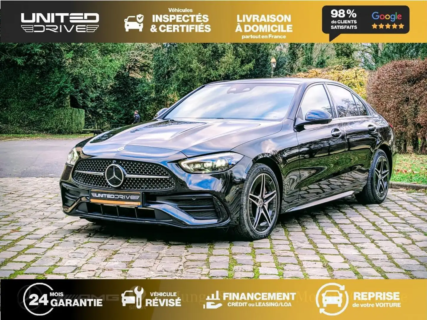 Mercedes-Benz C 400 C 400 e - BVA 9G-Tronic BERLINE - BM206 AMG Line 4-Matic - BVA - 1