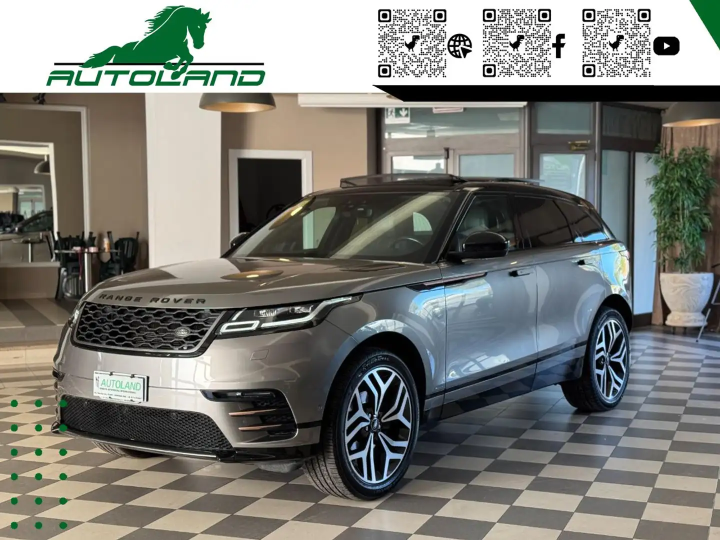 Land Rover Range Rover Velar 2.0D I4 240 CV R-Dynamic Grigio - 1
