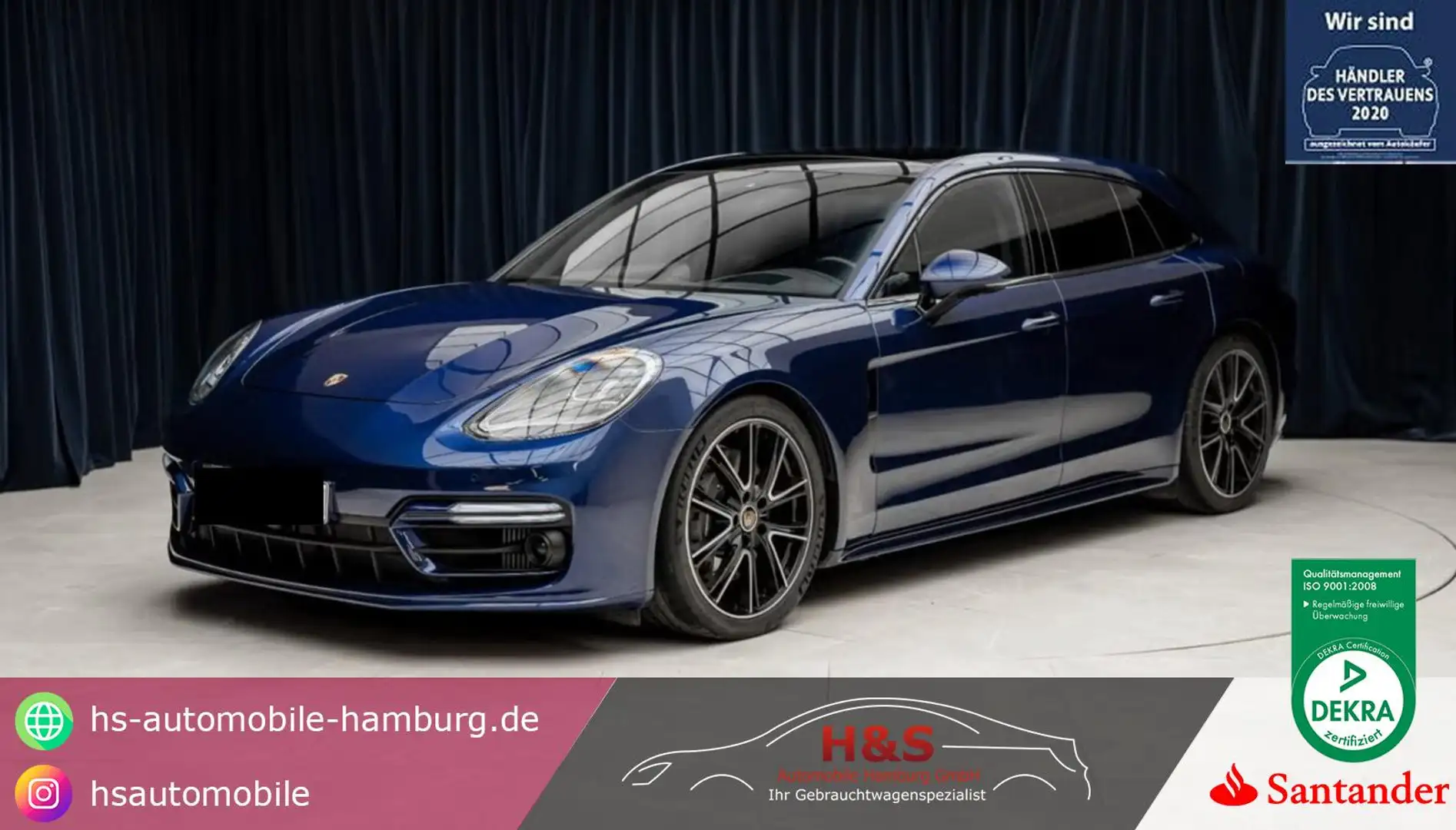 Porsche Panamera ST 4 E-Hybrid Platinum Edition Bleu - 1