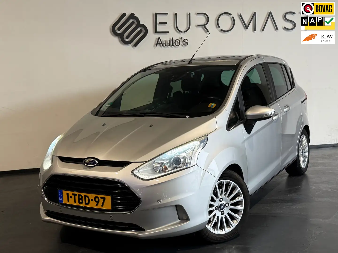 Ford B-Max 1.0 EcoBoost Titanium Panoramadak Airco Navi Pdc C Grijs - 1