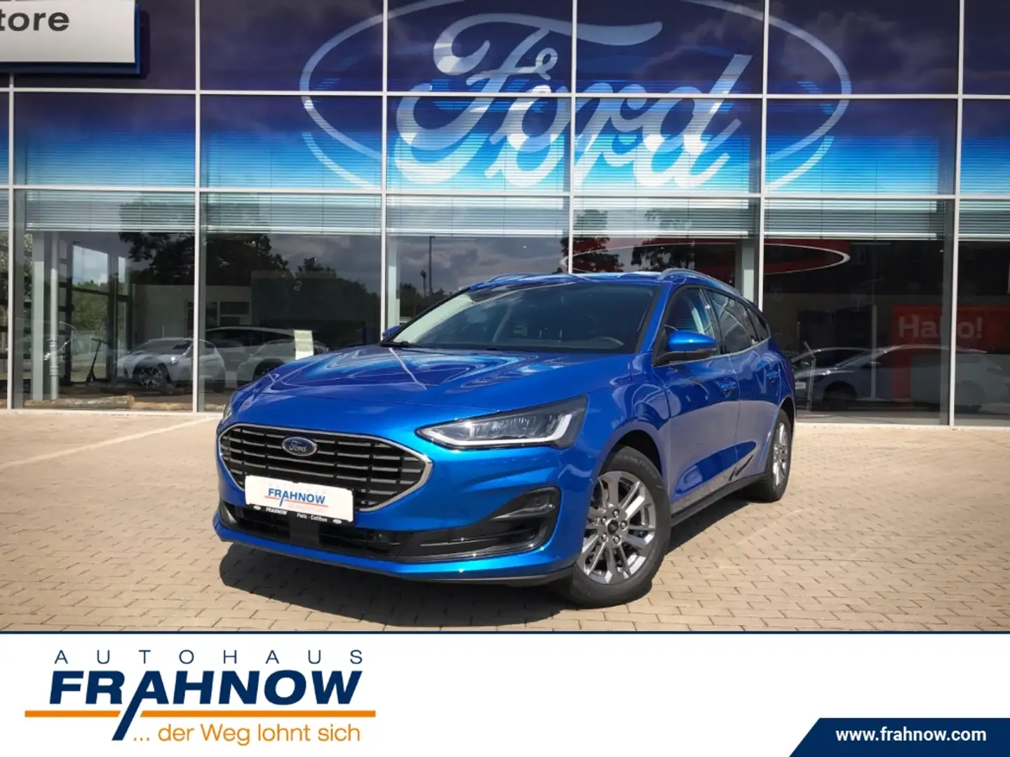 Ford Focus Turnier 1.0 EcoBoost Titanium LED NAVI SYNC4 PDC Blau - 1