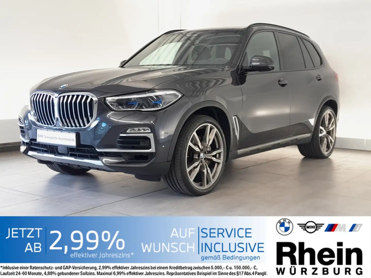 BMW X5 xDrive40d xLine DAB/HiFi/SHZ/PDC Grau - 1