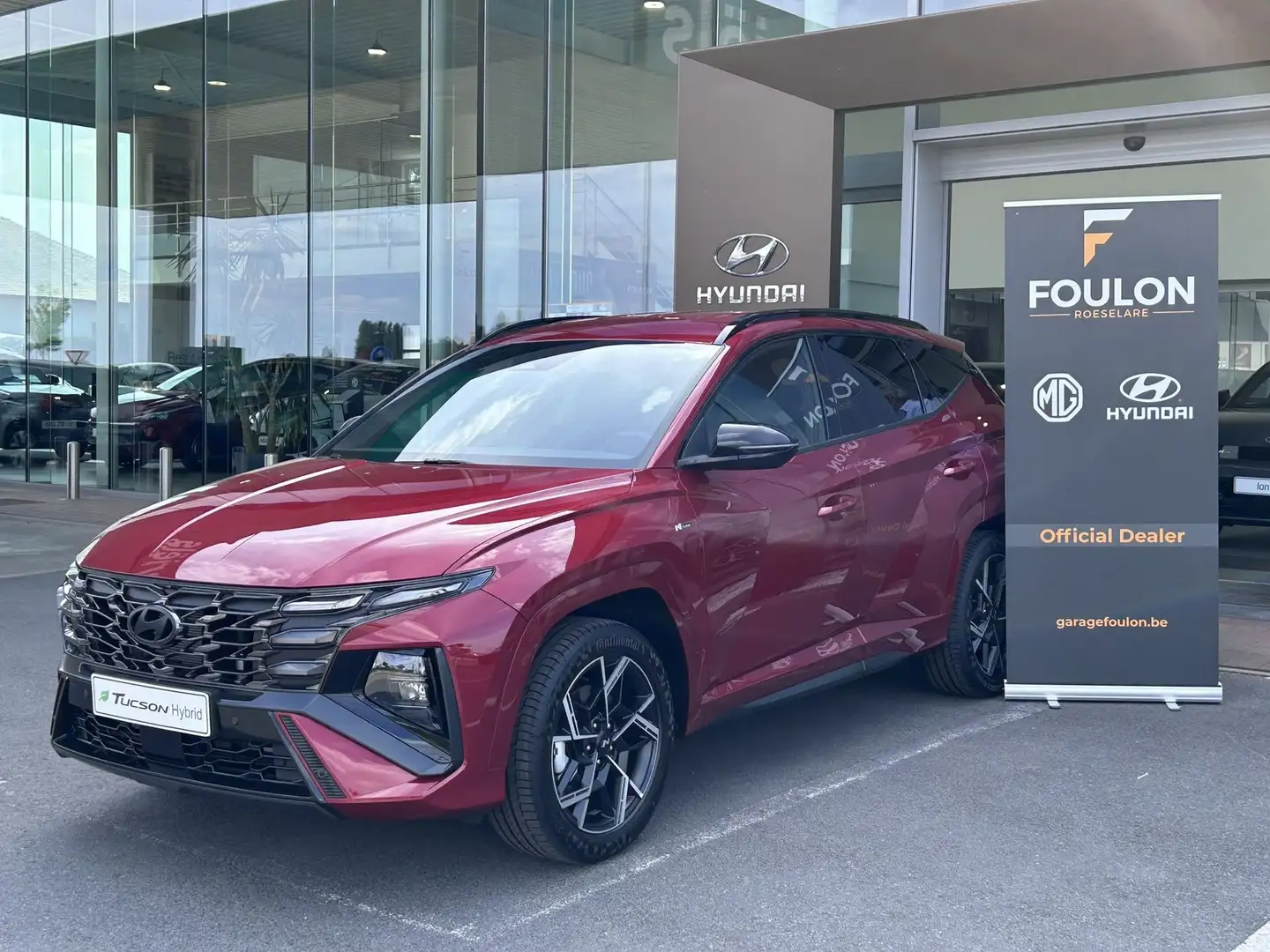 Hyundai TUCSON Feel Nline 1.6T-GDI AUTOMAAT Facelift model Rouge - 1