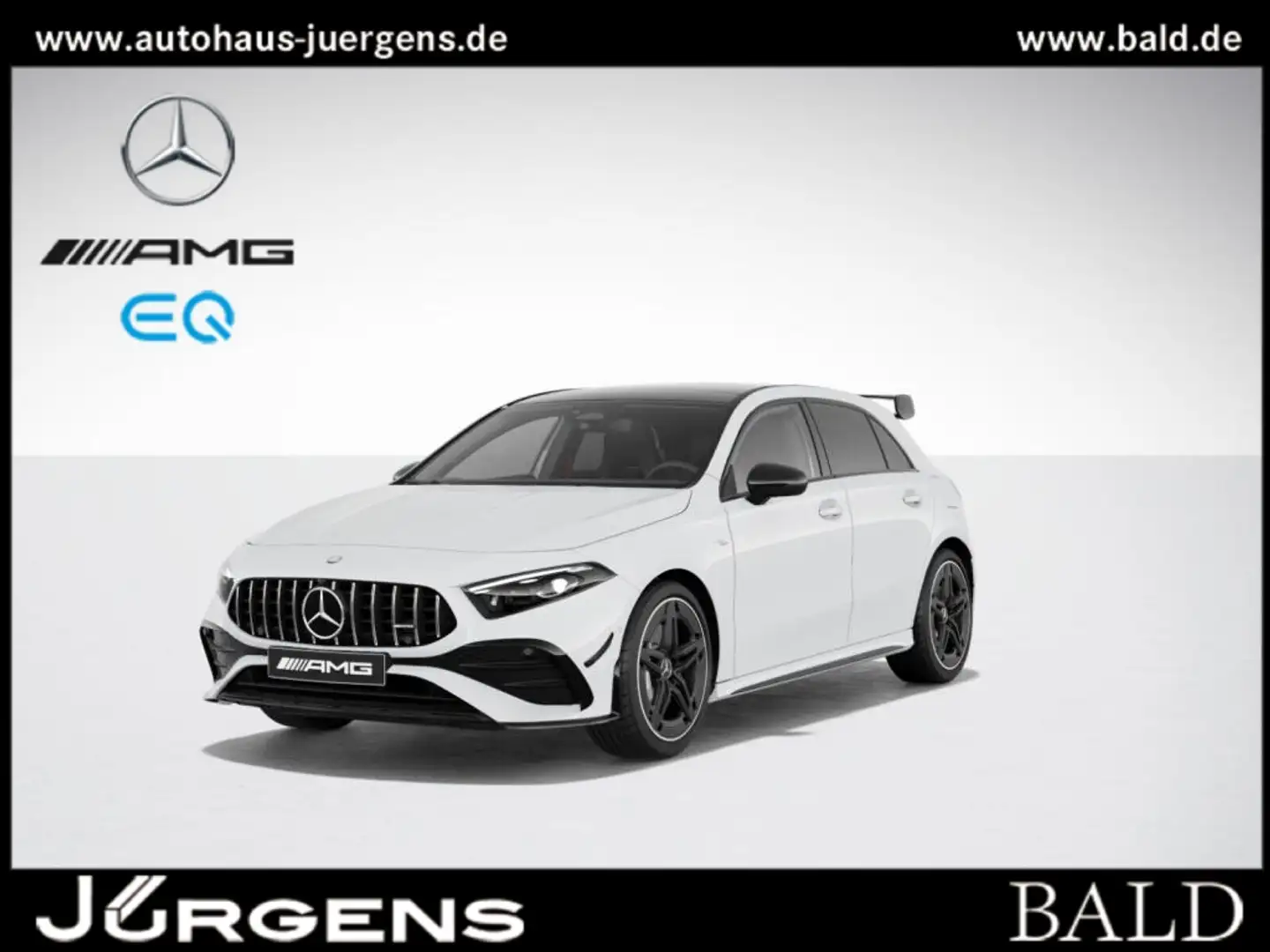Mercedes-Benz A 35 AMG 4M Pano/Aero/MBeam/Night/Keyl/Ambi/Totw Weiß - 2