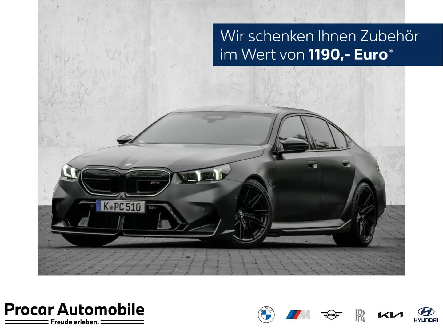 BMW M5 Limousine Akrapovic + H&R + M Performance + 0,5% Grigio - 1