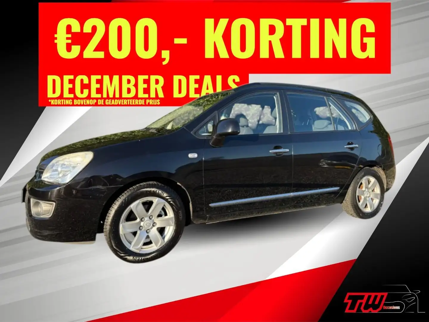 Kia Carens 2.0 CVVT X-ecutive AUT | AIRCO | ZIE TEKST Schwarz - 1
