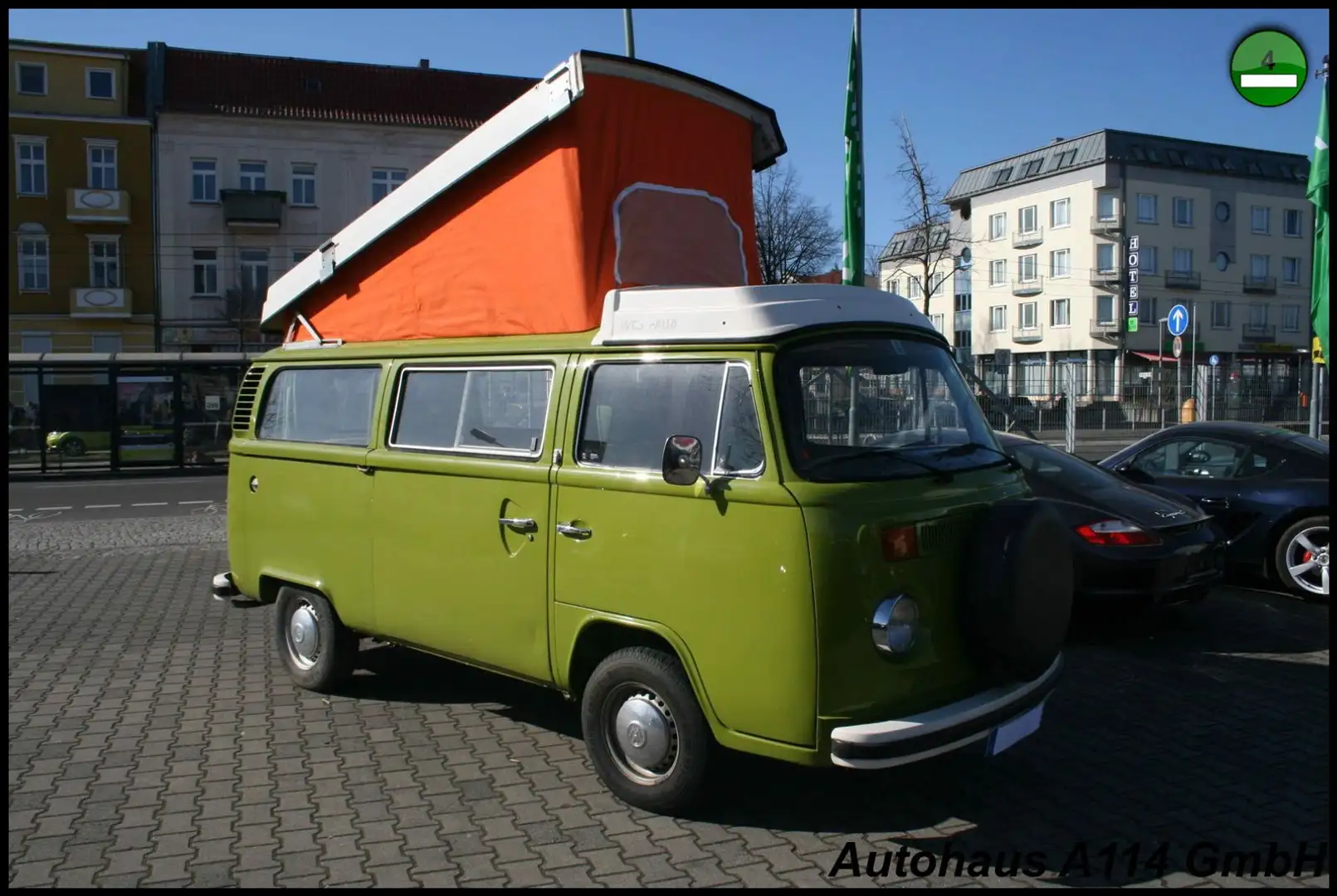 Volkswagen T2 Westfalia Camper KÜCHE / AUFSTELLDACH Vert - 1