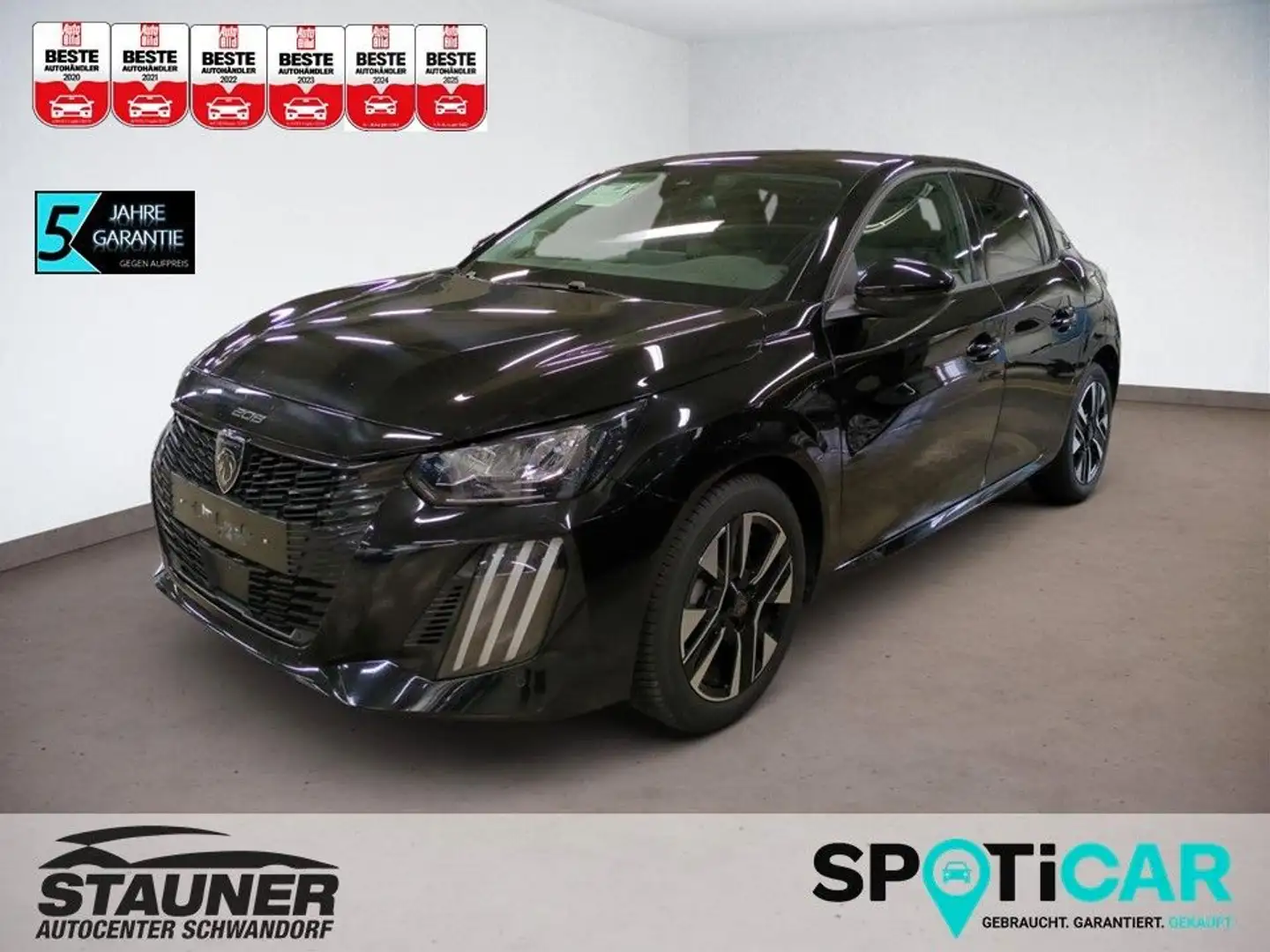 Peugeot 208 Allure PureTech 6G 100PS *SHZ*360°KAM* Schwarz - 1
