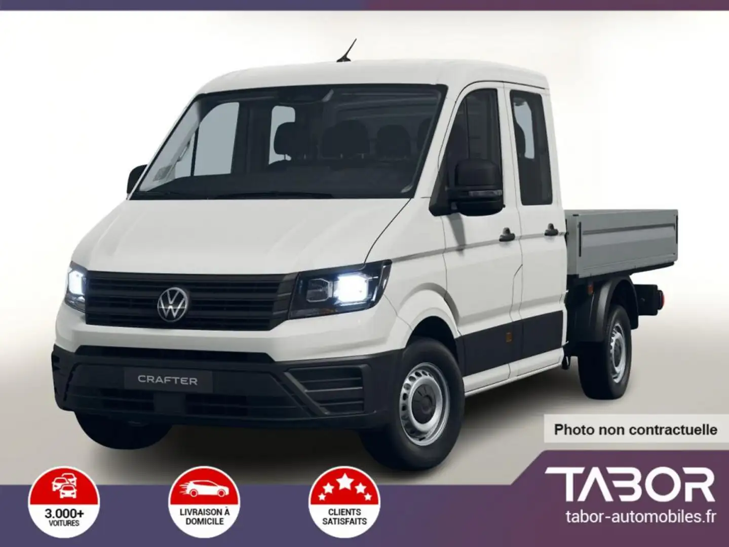 Volkswagen Crafter Pritsche 35 2.0 TDI 140 DOKA Blanc - 1