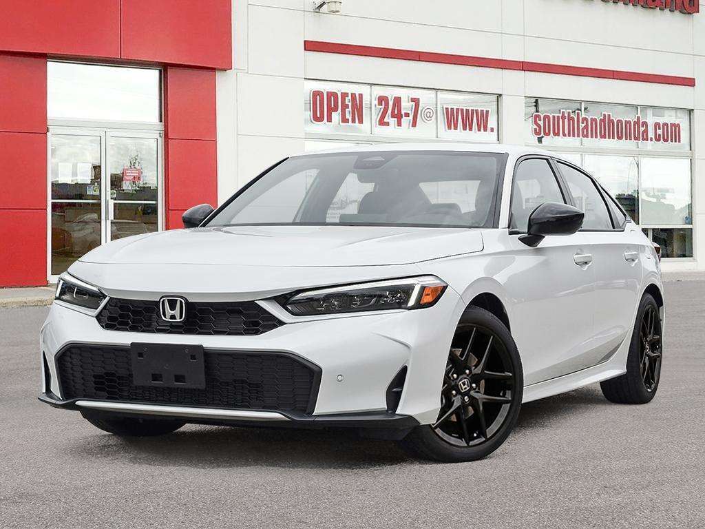 Platinum White Pearl 2026 Honda Civic Hybrid Sedan Front-Wheel Drive Automatic
