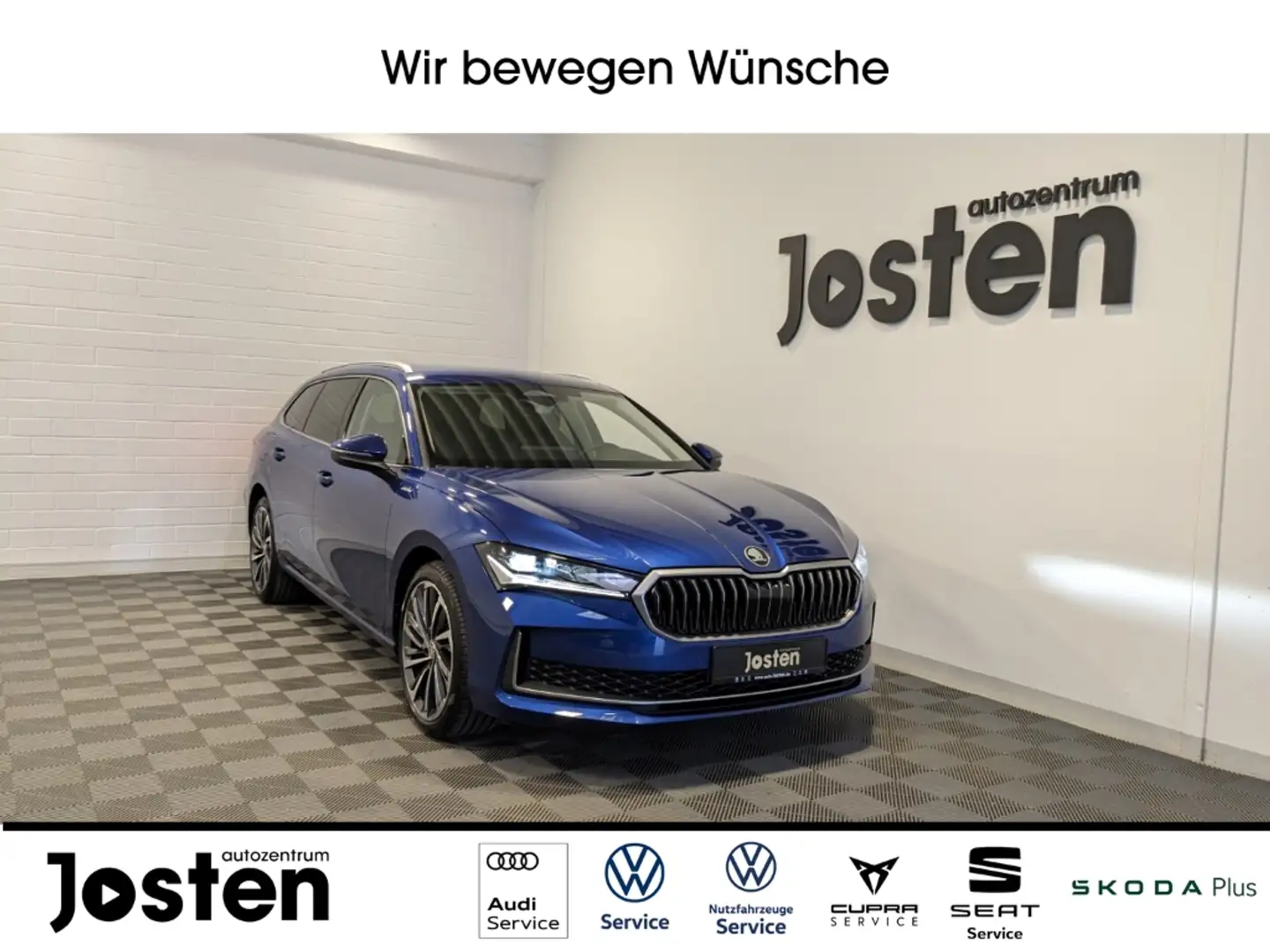 Skoda Superb Combi L&K 2.0 TDI DSG AHK Navi ACC HUD MTRX Blau - 1