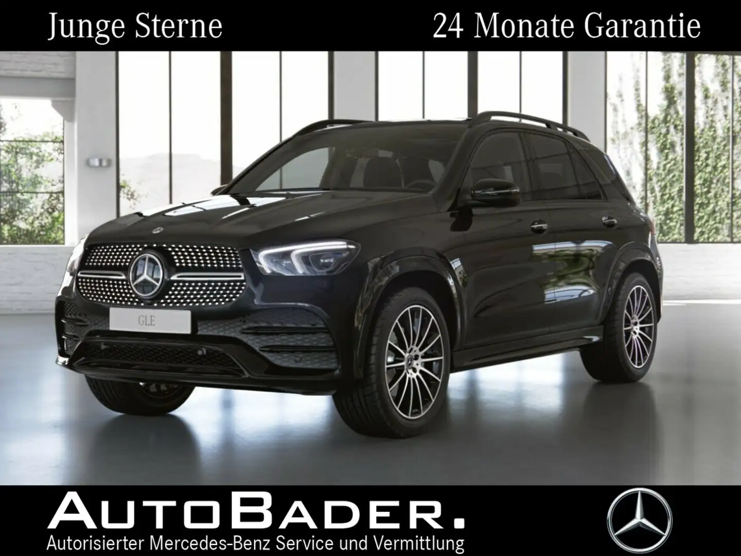Mercedes-Benz GLE 300 GLE 300 d 4M AMG DISTR PSD MBeam AHK KGo AIRMATI Schwarz - 1