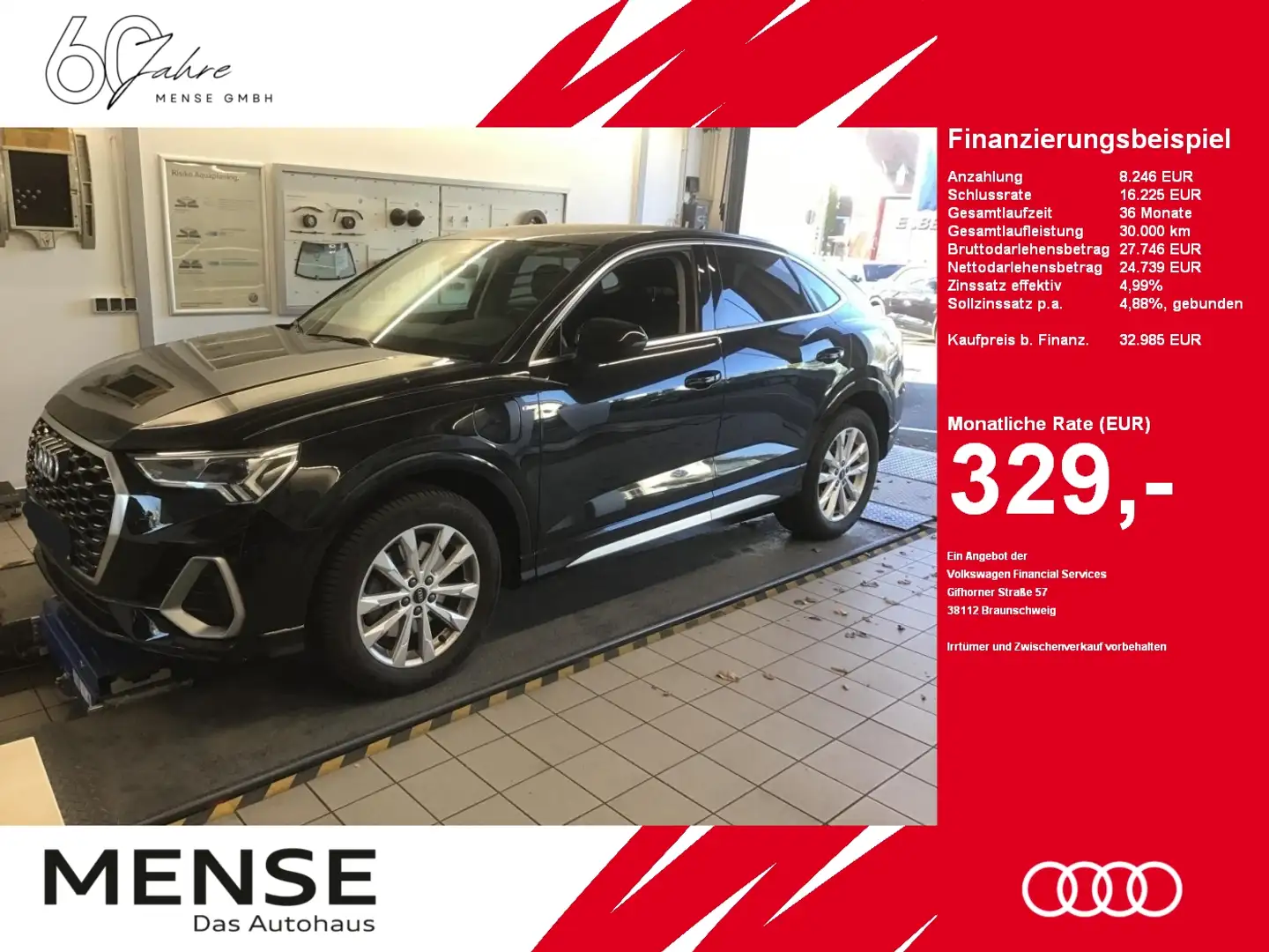 Audi Q3 Sportback 45 TFSI e S tronic S line |ACC|FLA Schwarz - 1