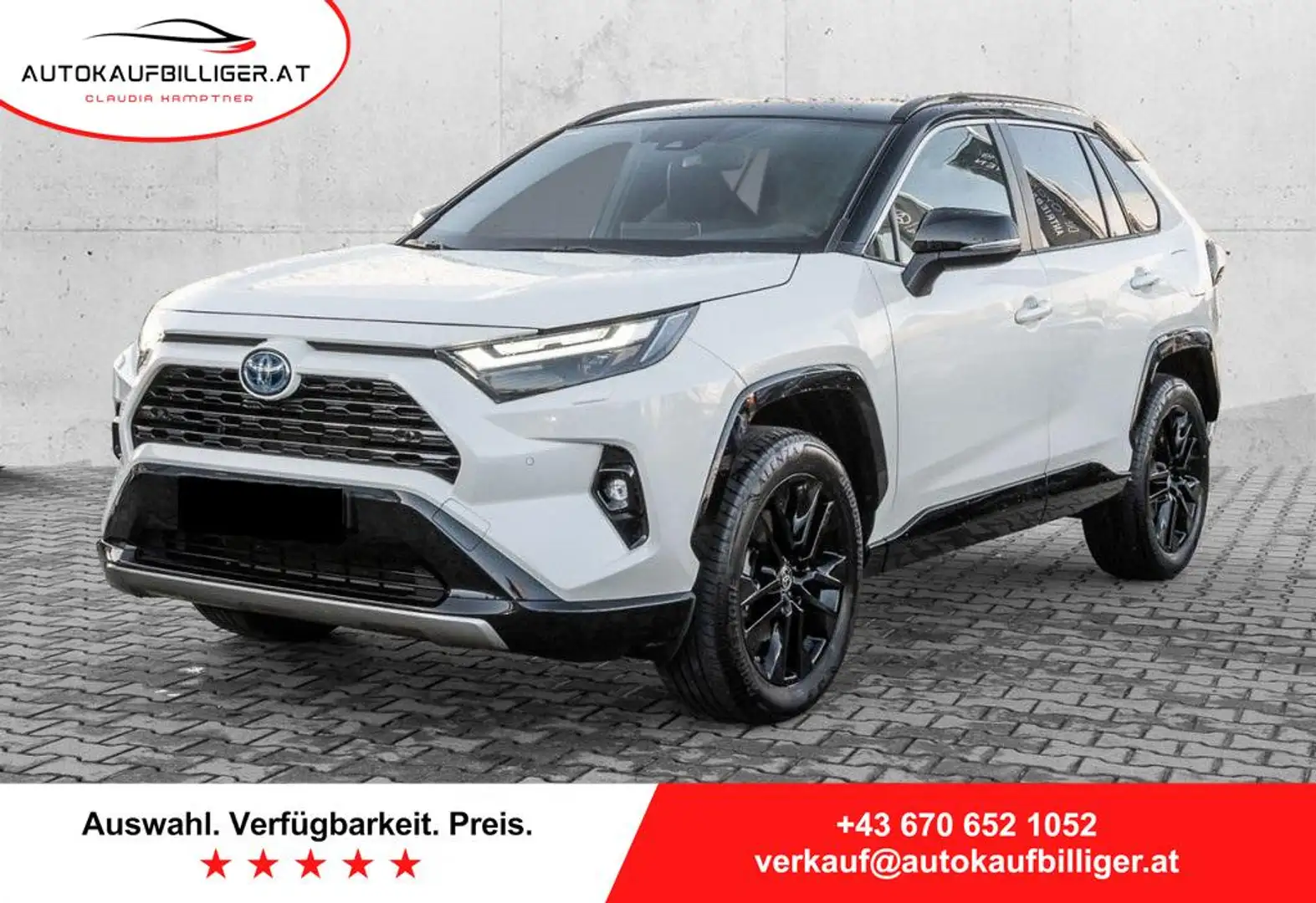 Toyota RAV 4 2.5 HYBRID 2WD Style *Leder*360°*el. Heckklappe* Weiß - 1